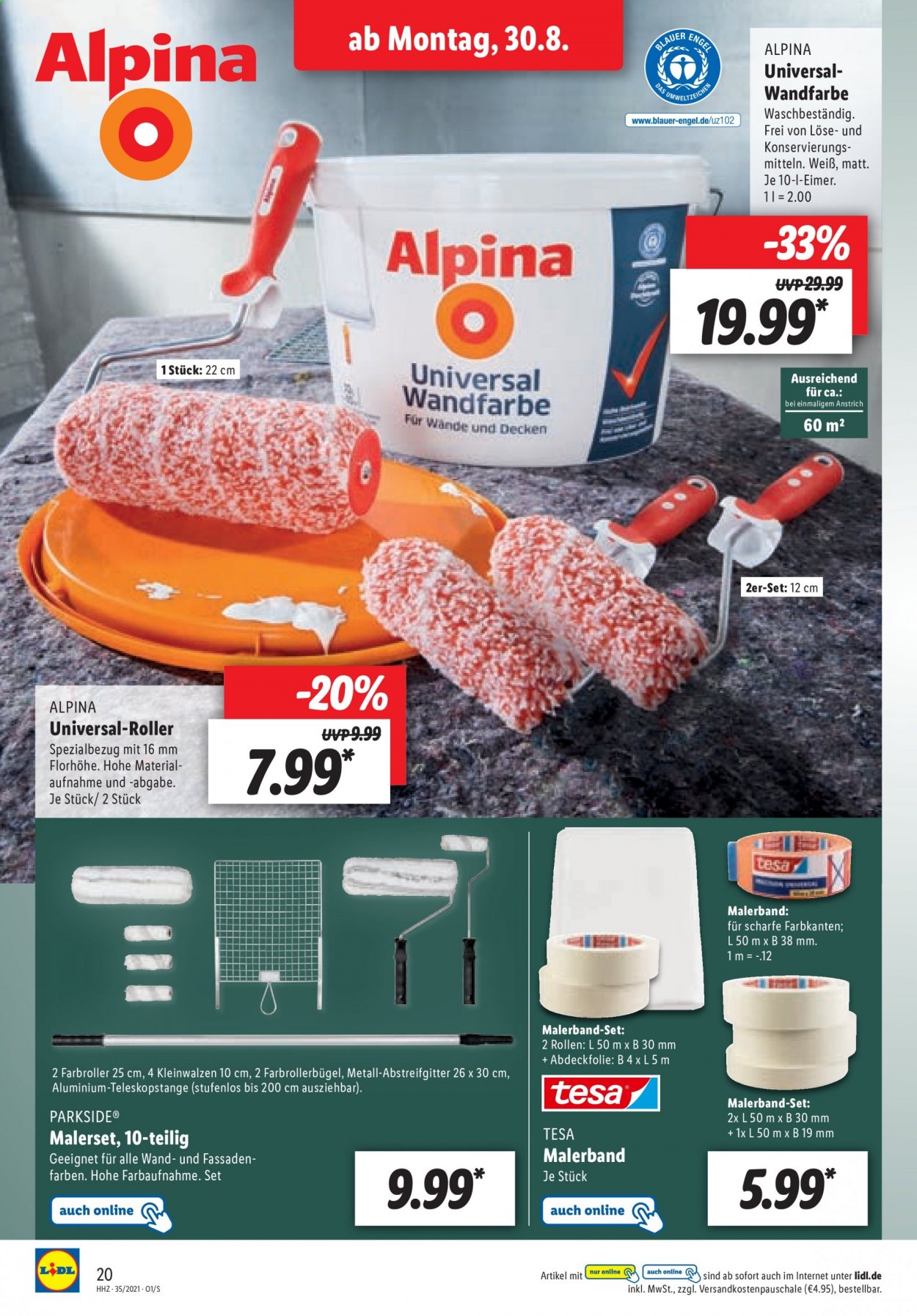Lidl Prospekte  - 30.08.2021 - 4.09.2021. Seite 20