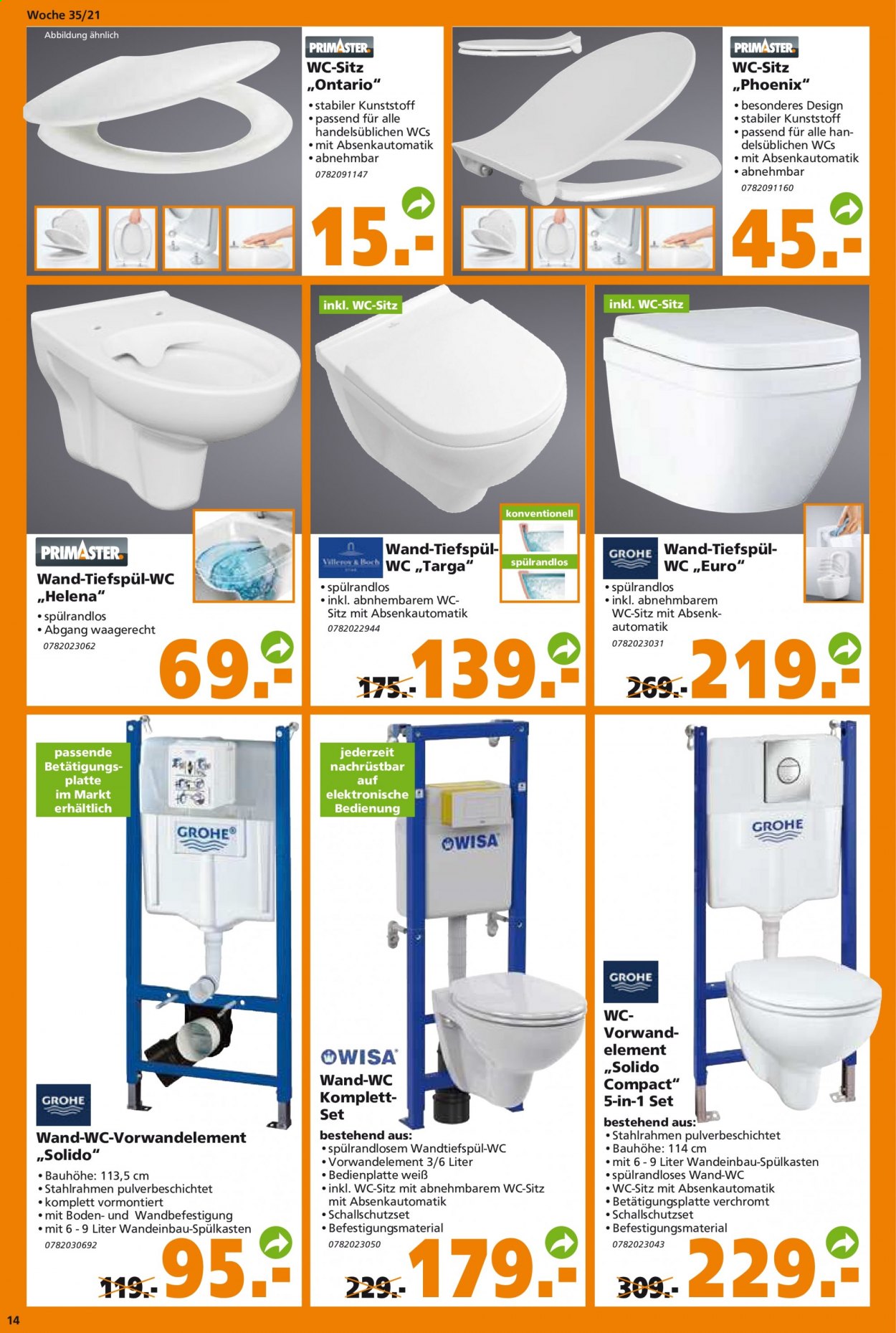 Globus Baumarkt Prospekte  - 30.08.2021 - 4.09.2021. Seite 14