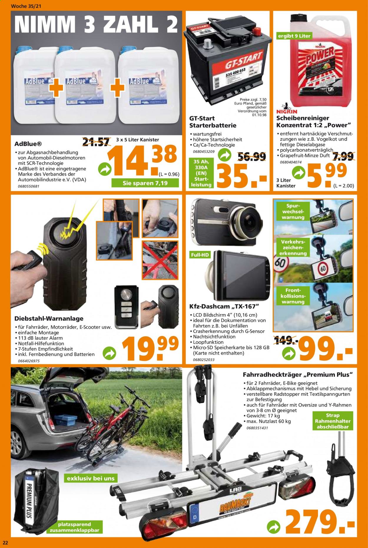 Globus Baumarkt Prospekte  - 30.08.2021 - 4.09.2021. Seite 22
