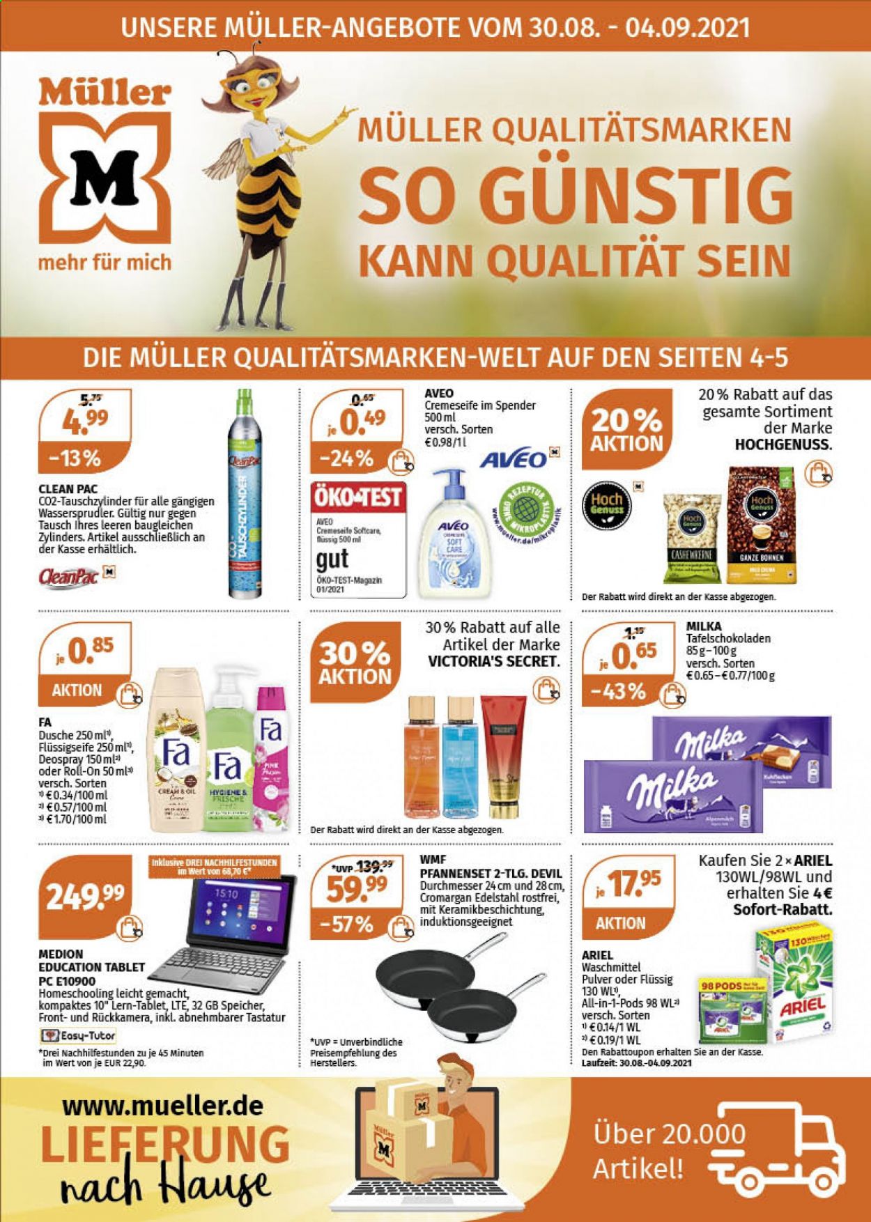 Müller Prospekte  - 30.08.2021 - 4.09.2021. Seite 1