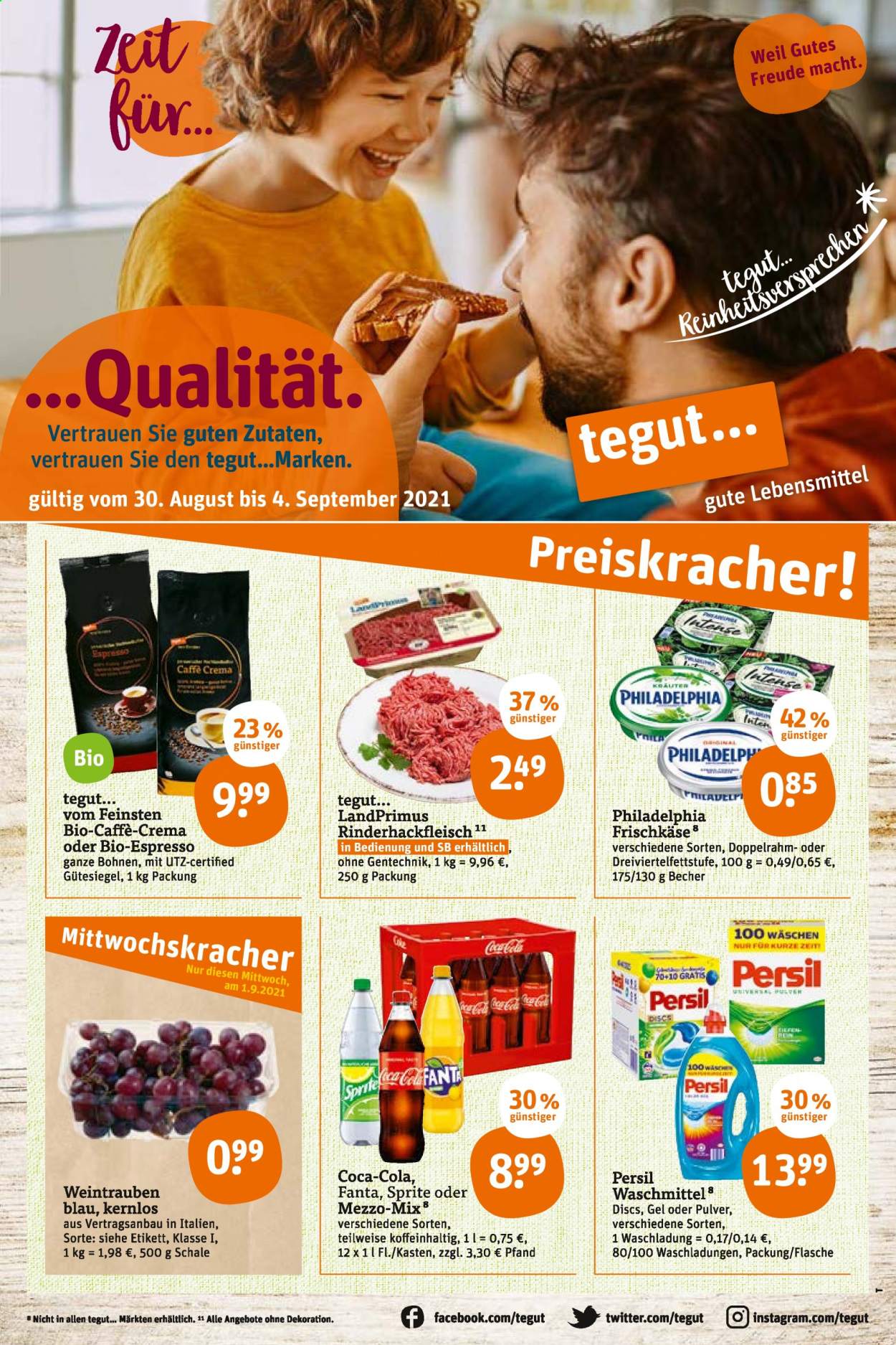 tegut... Prospekte  - 30.08.2021 - 4.09.2021. Seite 1