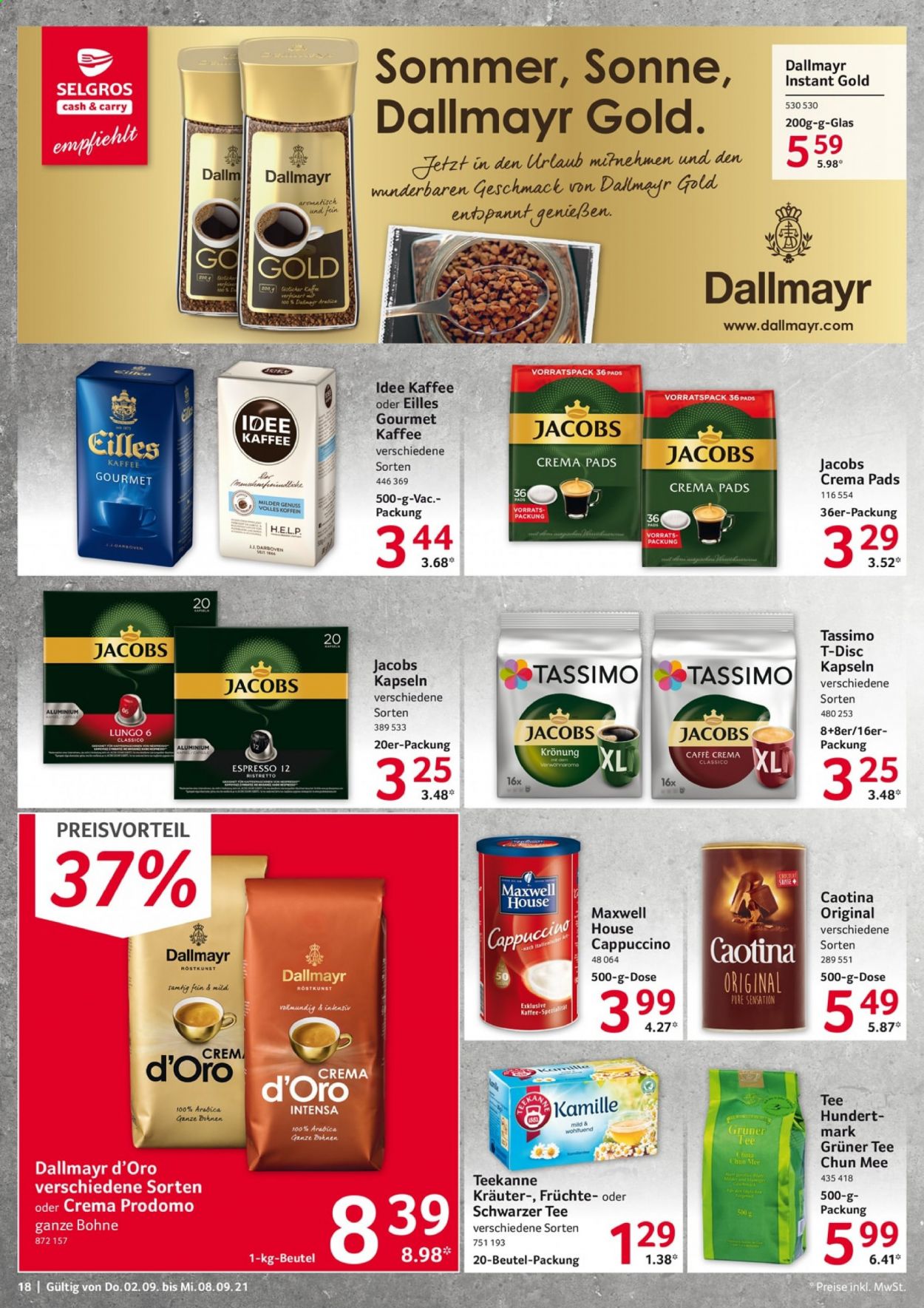 Selgros Prospekte  - 2.09.2021 - 8.09.2021. Seite 18