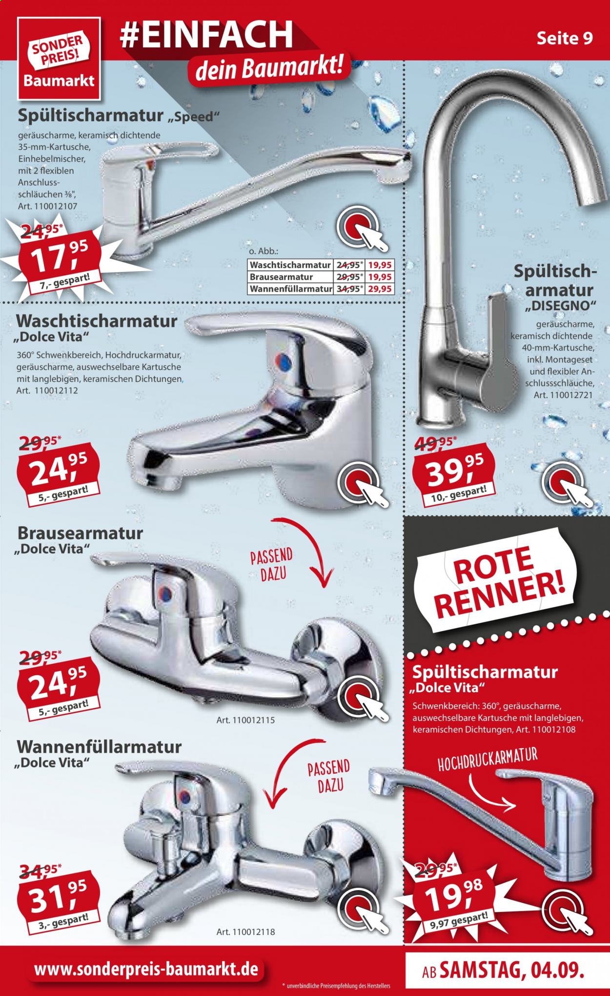 Sonderpreis-Baumarkt Prospekte  - 4.09.2021 - 11.09.2021. Seite 9