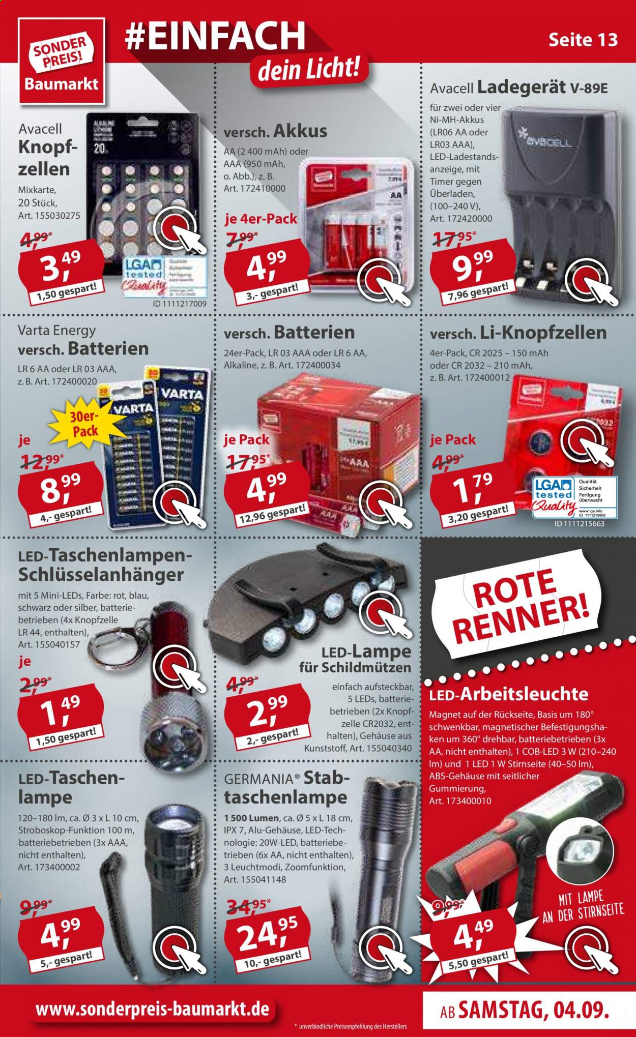 Sonderpreis-Baumarkt Prospekte  - 4.09.2021 - 11.09.2021. Seite 13