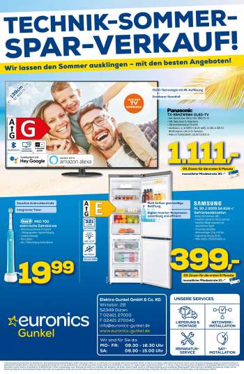 Prospekte Euronics - 31.8.2021 - 6.9.2021.