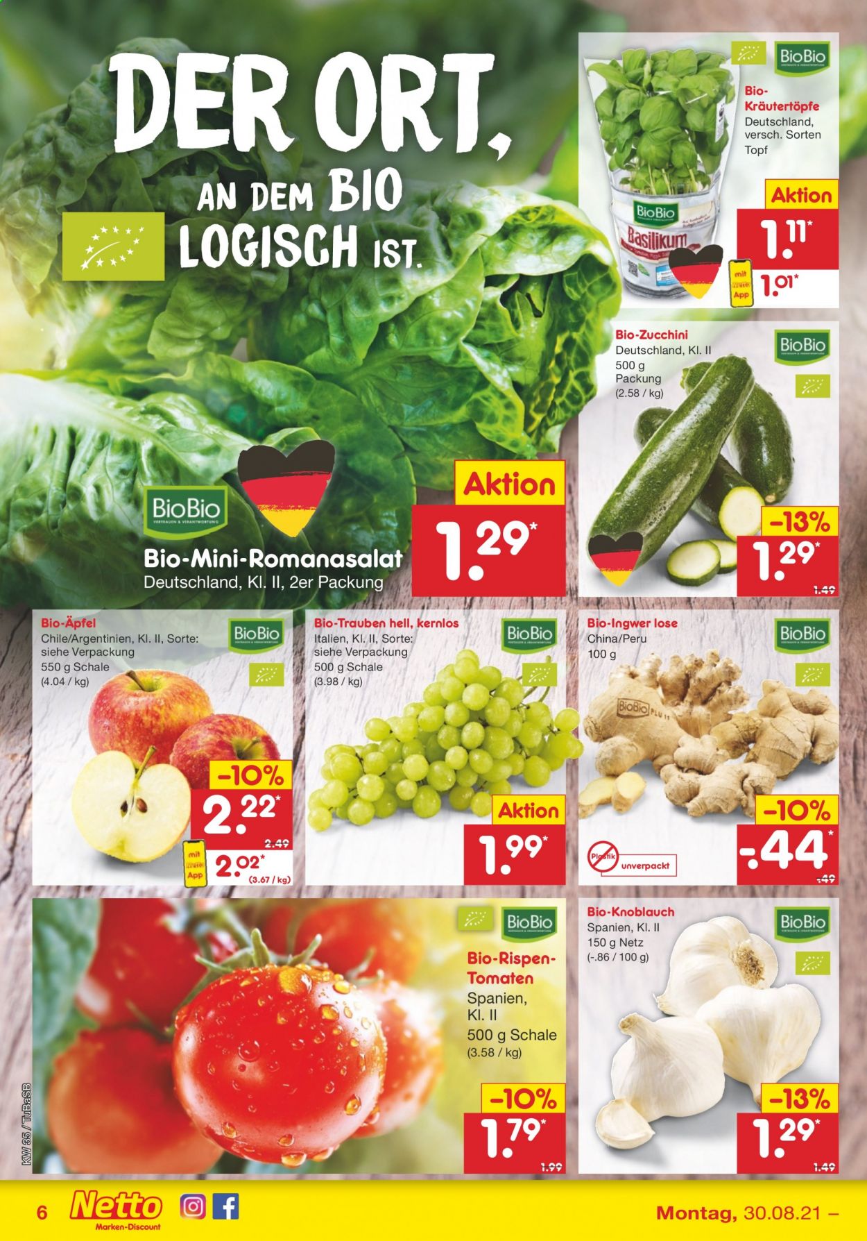 Netto Marken-Discount Prospekte  - 30.08.2021 - 4.09.2021. Seite 6