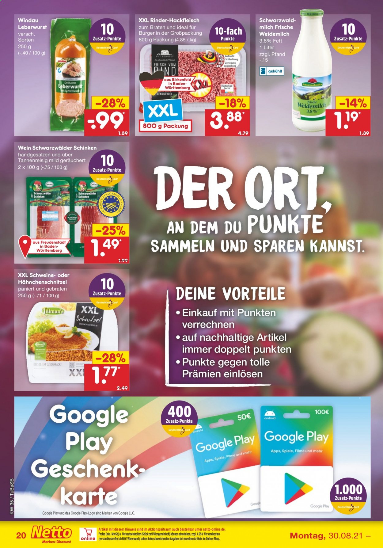 Netto Marken-Discount Prospekte  - 30.08.2021 - 4.09.2021. Seite 20