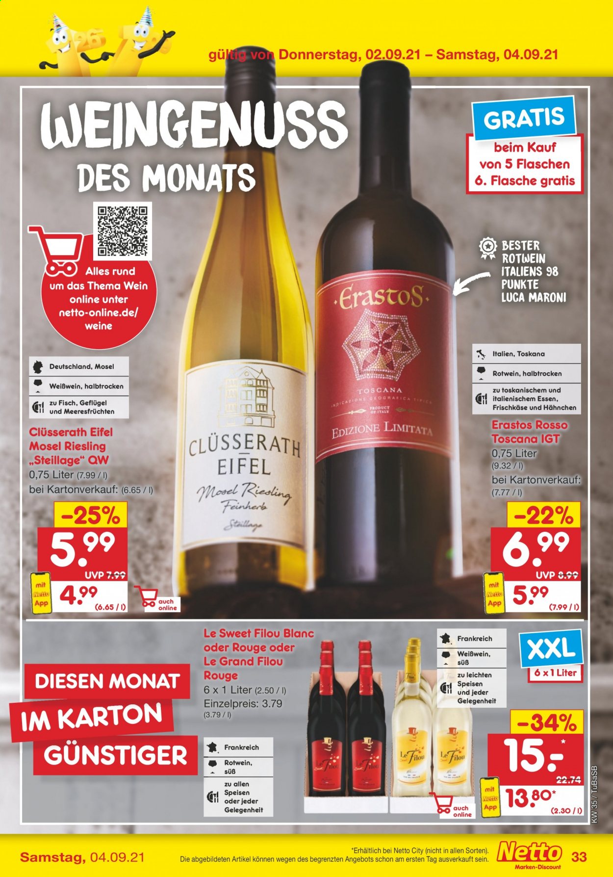 Netto Marken-Discount Prospekte  - 30.08.2021 - 4.09.2021. Seite 33