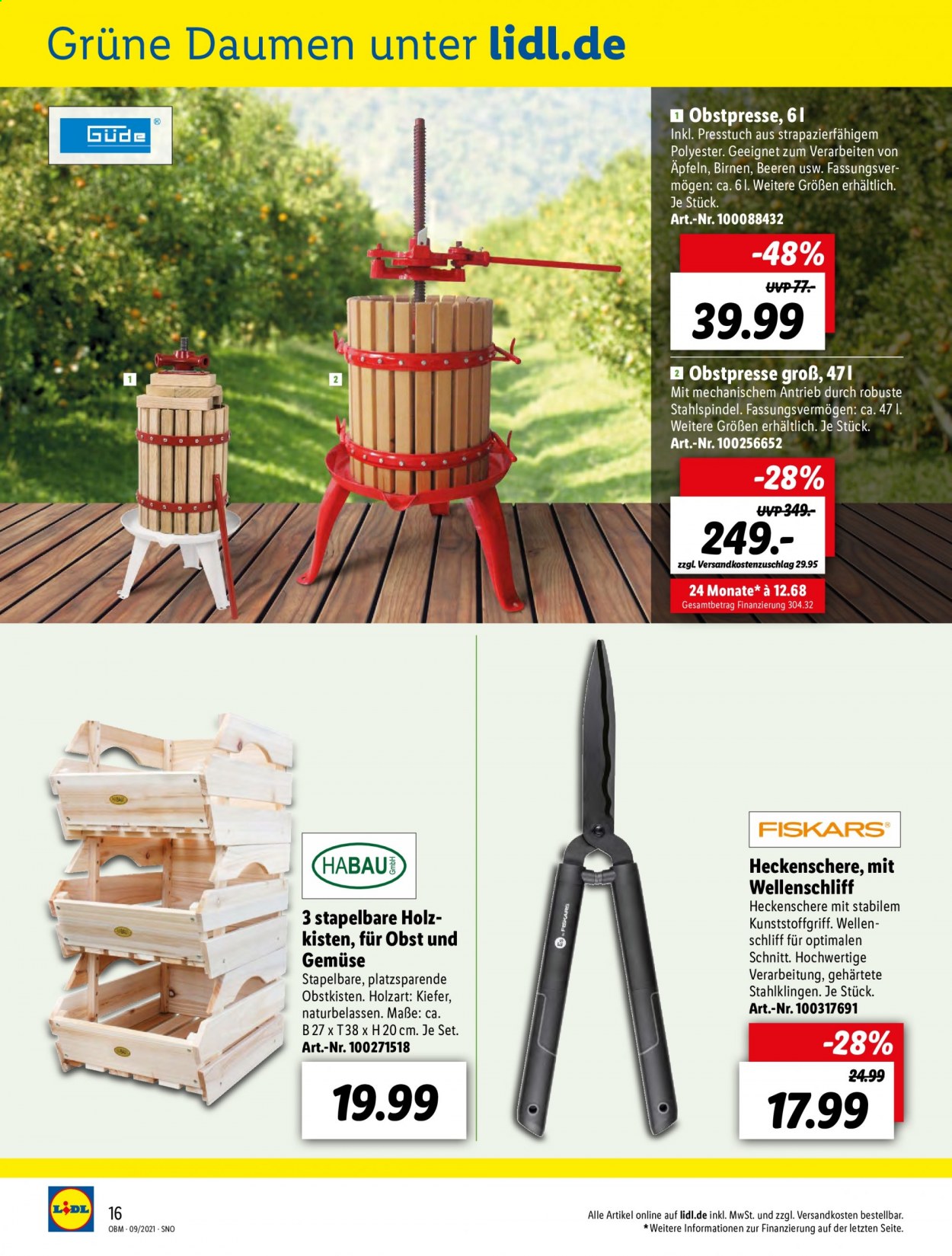Lidl Prospekte  - 1.09.2021 - 30.09.2021. Seite 16