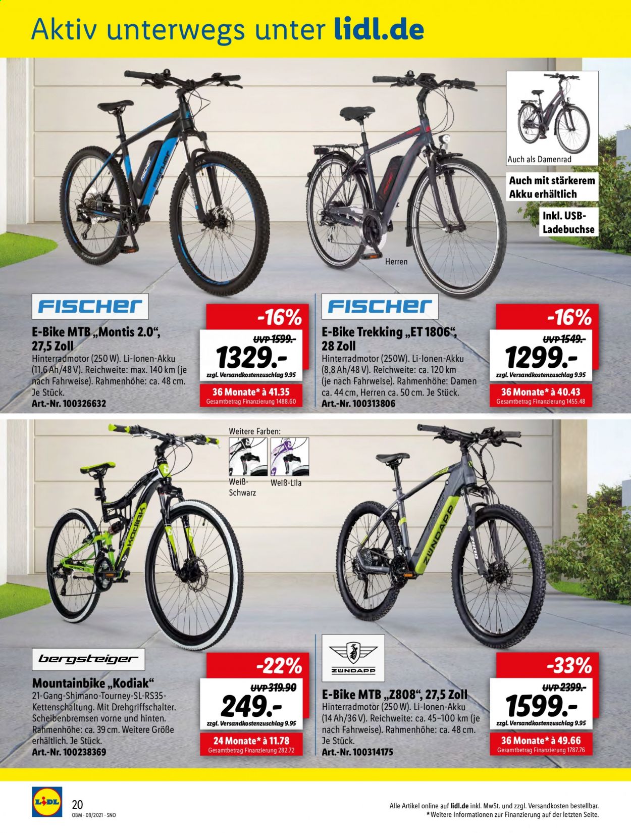 Lidl Prospekte  - 1.09.2021 - 30.09.2021. Seite 20