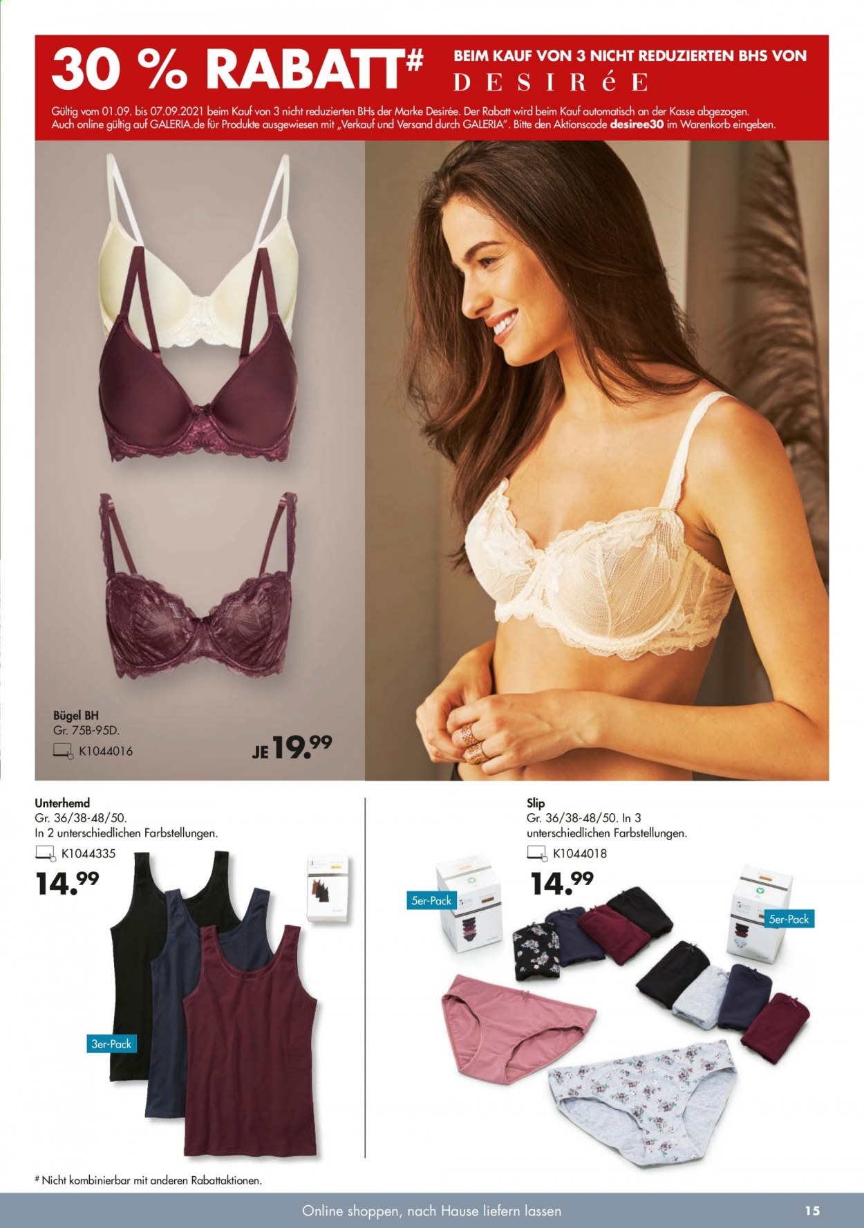 GALERIA Karstadt Kaufhof Prospekte  - 1.09.2021 - 7.09.2021. Seite 15