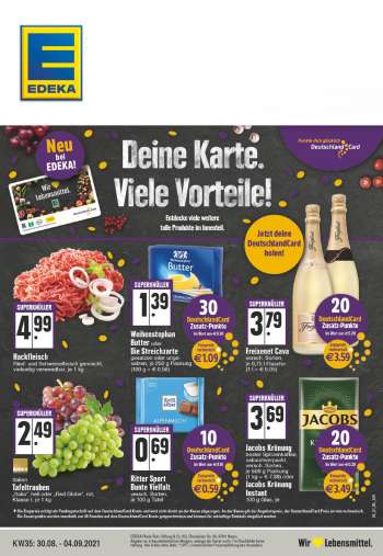 Prospekte Edeka - 30.8.2021 - 4.9.2021.