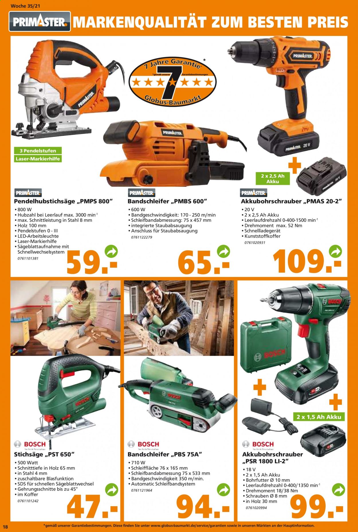 Globus Baumarkt Prospekte  - 30.08.2021 - 4.09.2021. Seite 18