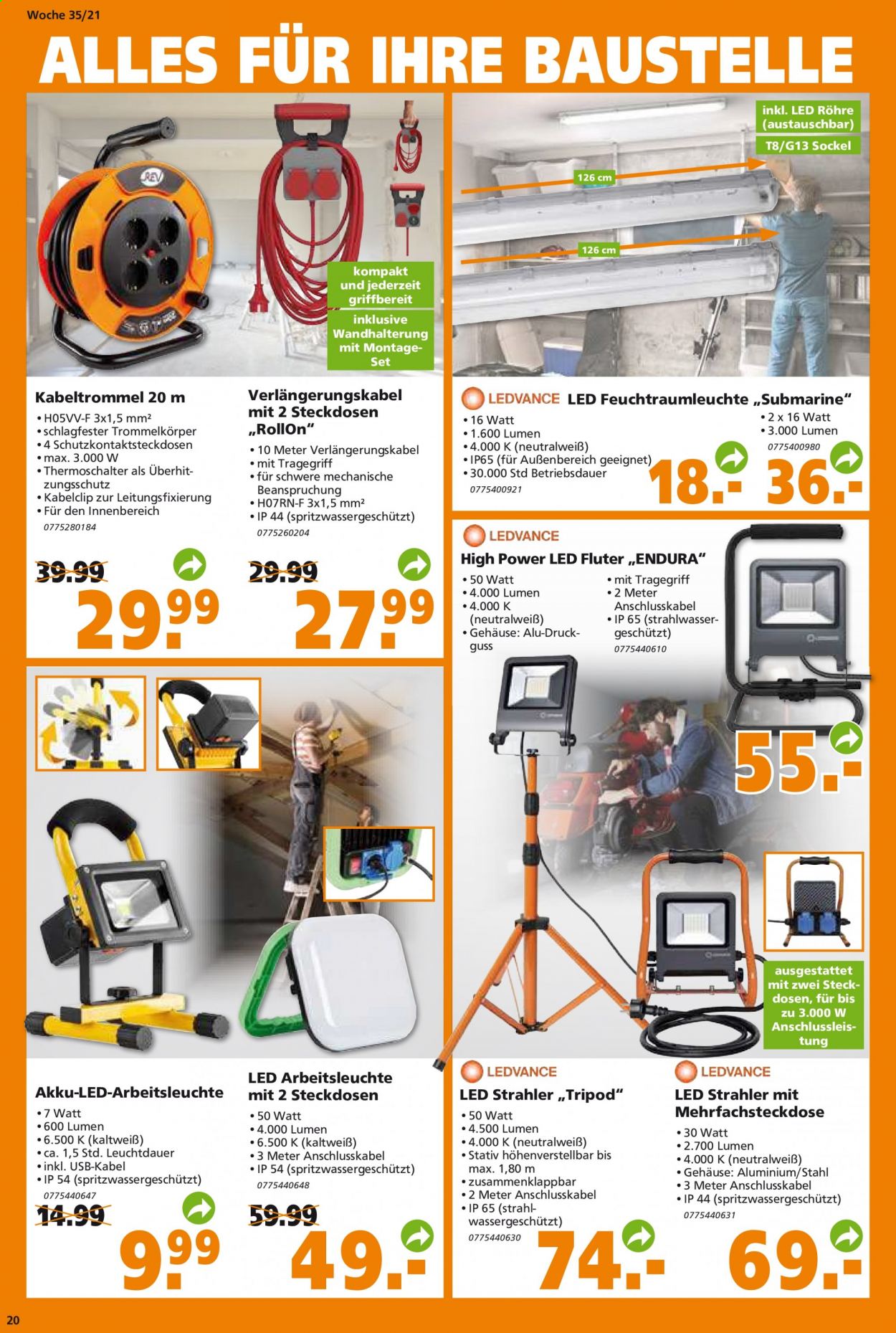 Globus Baumarkt Prospekte  - 31.08.2021 - 7.09.2021. Seite 20
