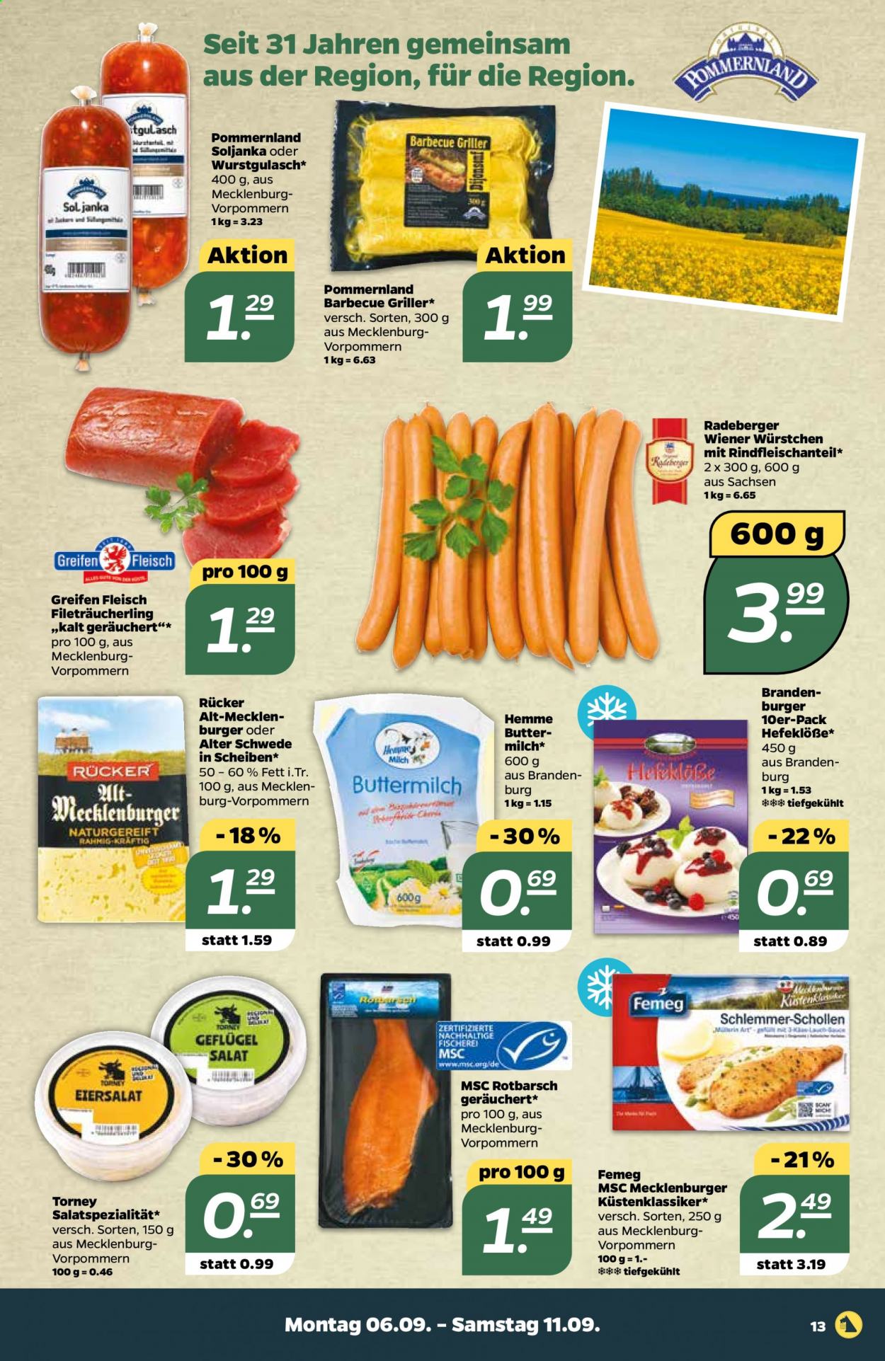 Netto Prospekte  - 6.09.2021 - 11.09.2021. Seite 13
