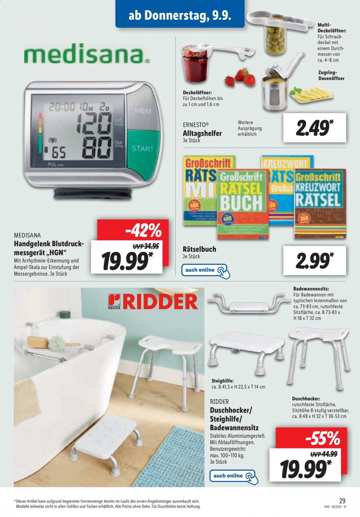 Lidl Prospekte  - 6.09.2021 - 11.09.2021. Seite 29