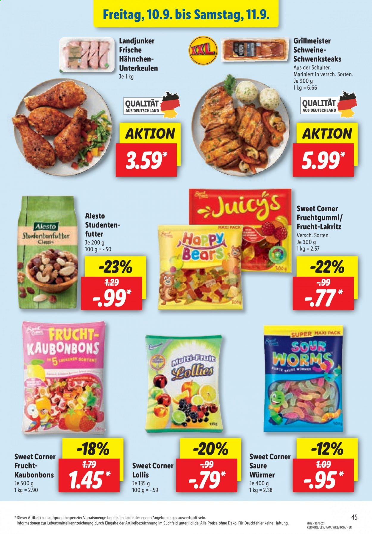 Lidl Prospekte  - 6.09.2021 - 11.09.2021. Seite 45