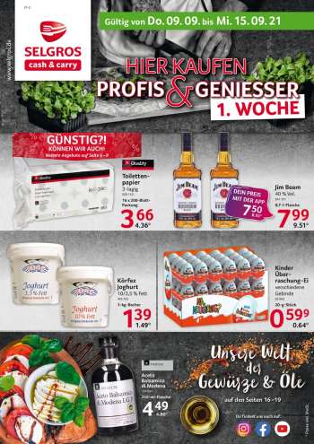 Prospekte Selgros - 9.9.2021 - 15.9.2021.