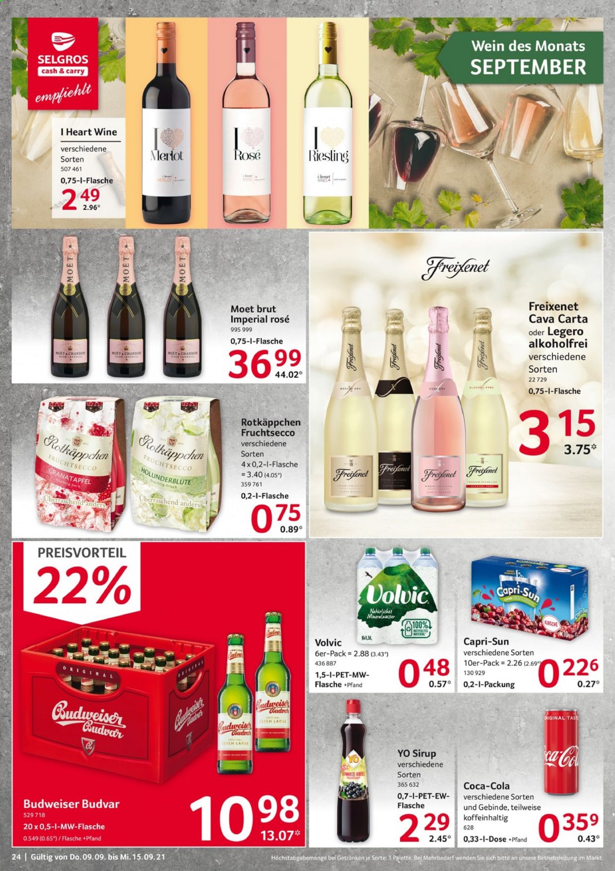 Selgros Prospekte  - 9.09.2021 - 15.09.2021. Seite 24