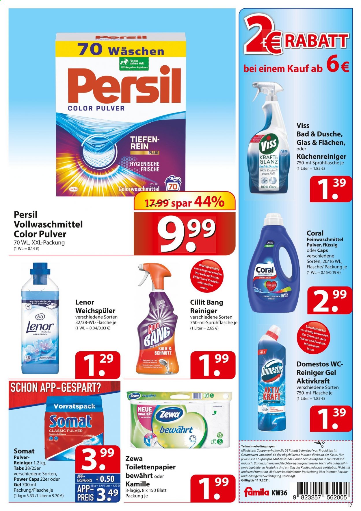 famila Prospekte  - 6.09.2021 - 11.09.2021. Seite 17