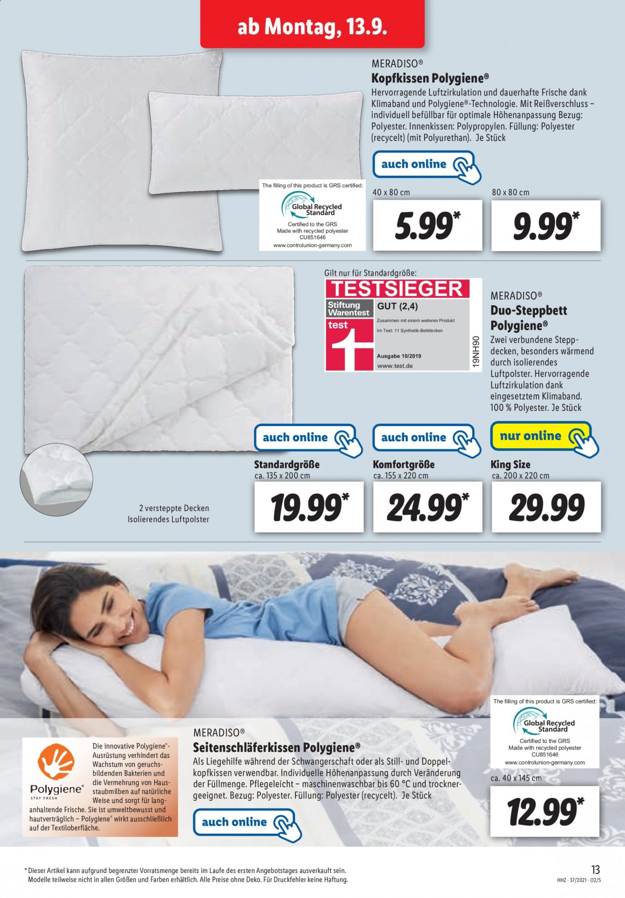 Lidl Prospekte  - 13.09.2021 - 13.09.2021. Seite 13