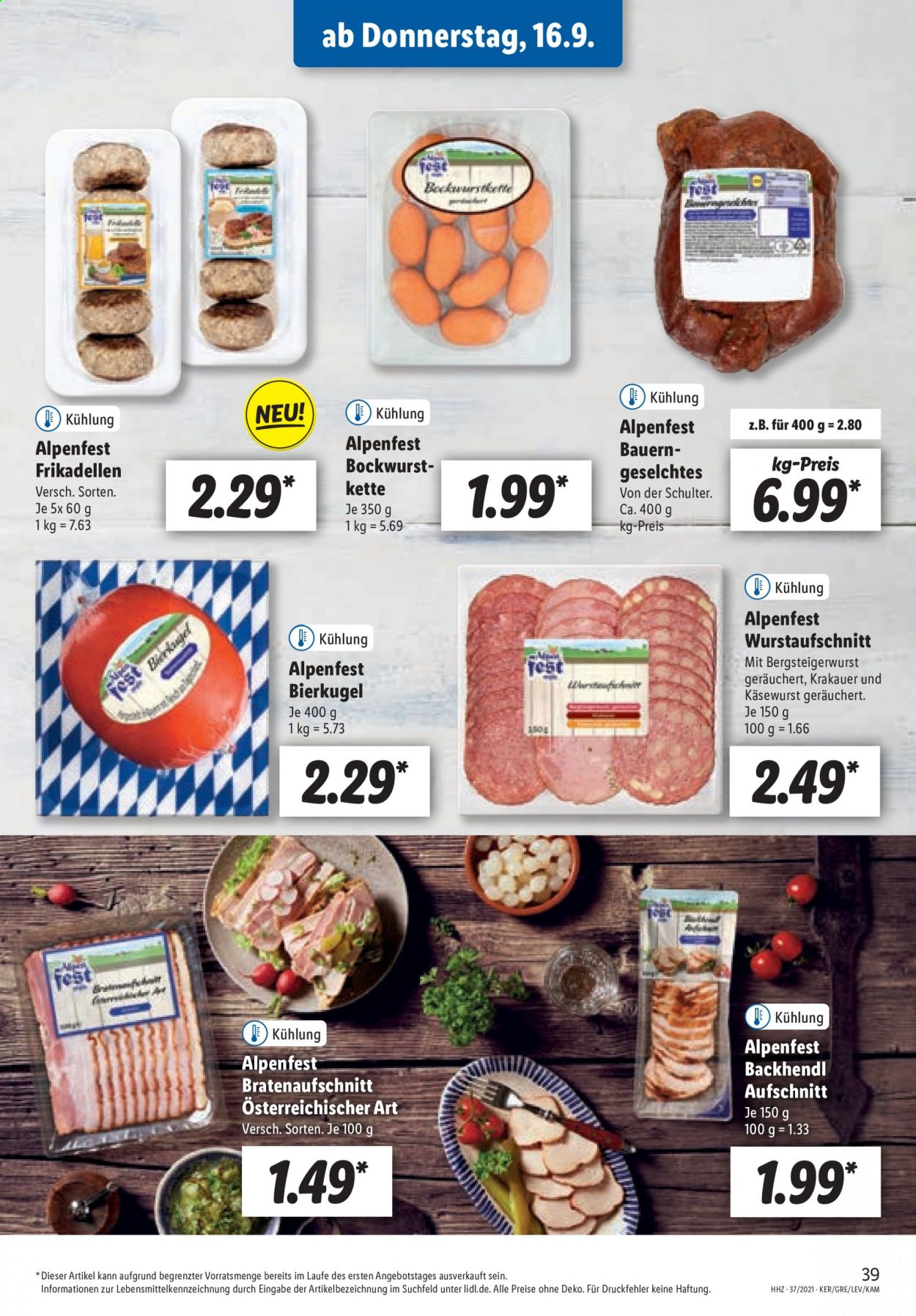 Lidl Prospekte  - 13.09.2021 - 13.09.2021. Seite 39