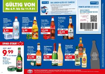 Prospekte Hol'ab! Getränkemarkt - 6.9.2021 - 11.9.2021.