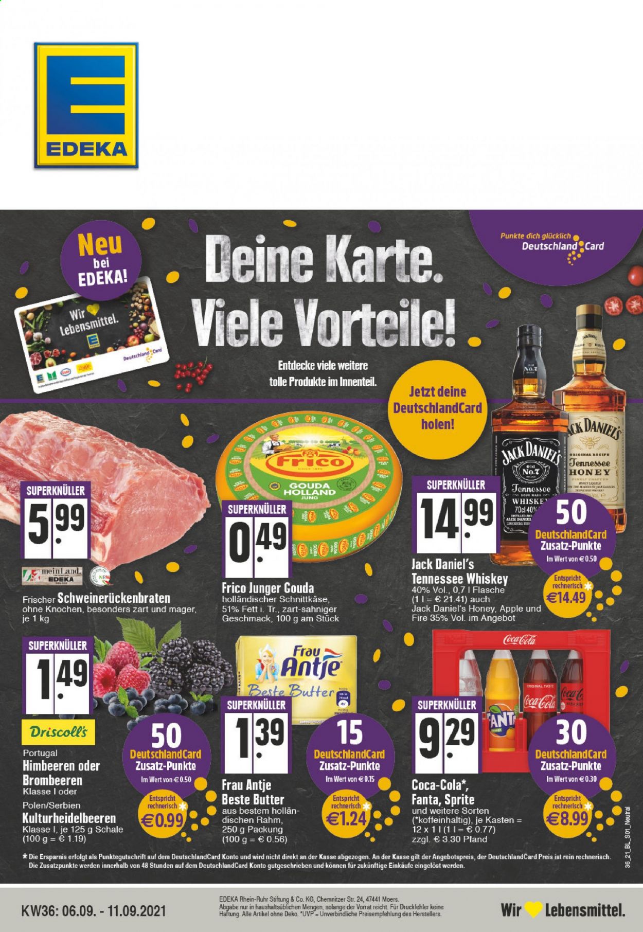 Edeka Prospekte  - 6.09.2021 - 11.09.2021. Seite 1