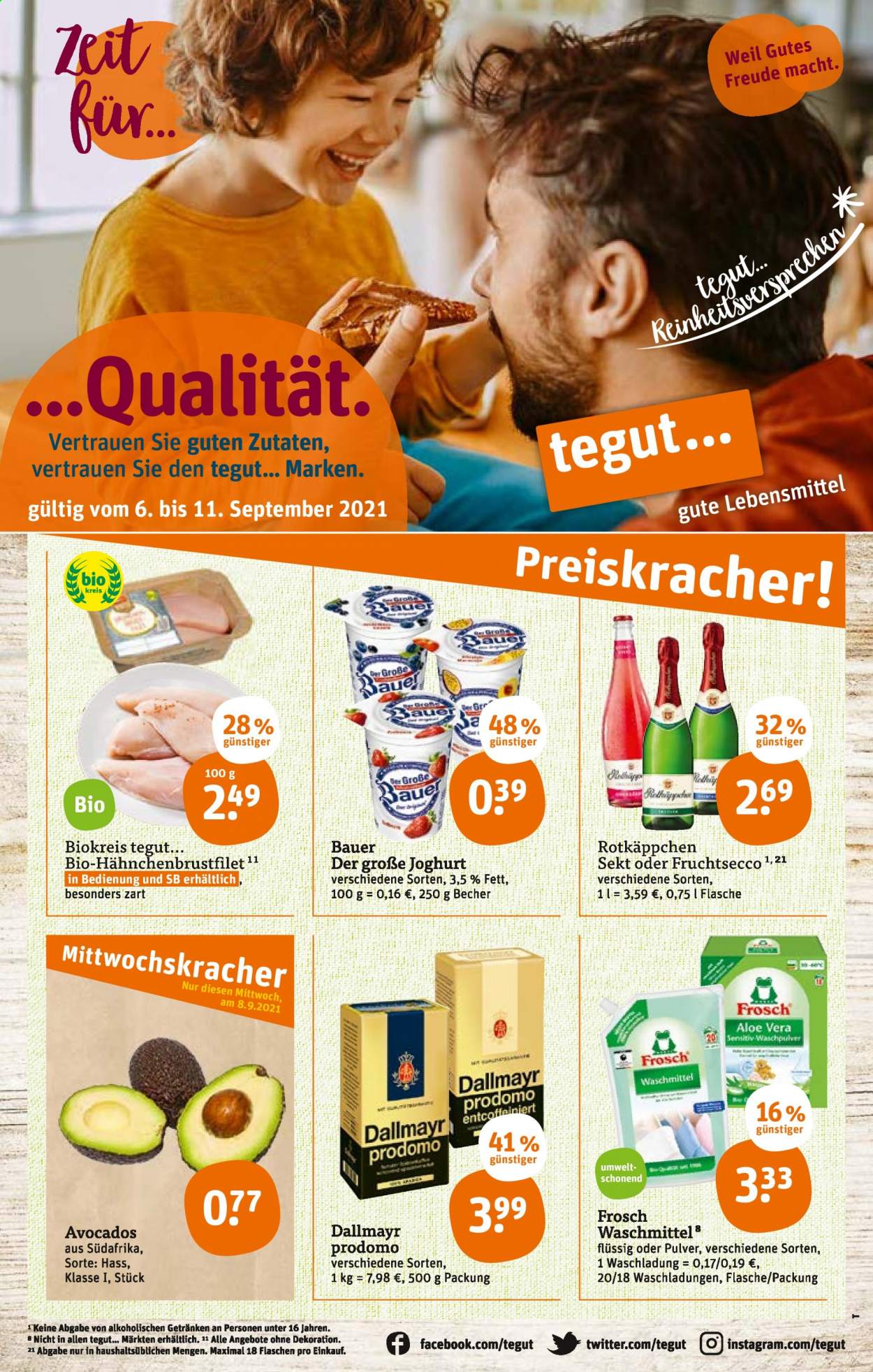 tegut... Prospekte  - 6.09.2021 - 11.09.2021. Seite 1