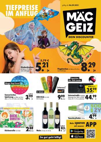 Prospekte Mäc-Geiz - 6.9.2021 - 11.9.2021.