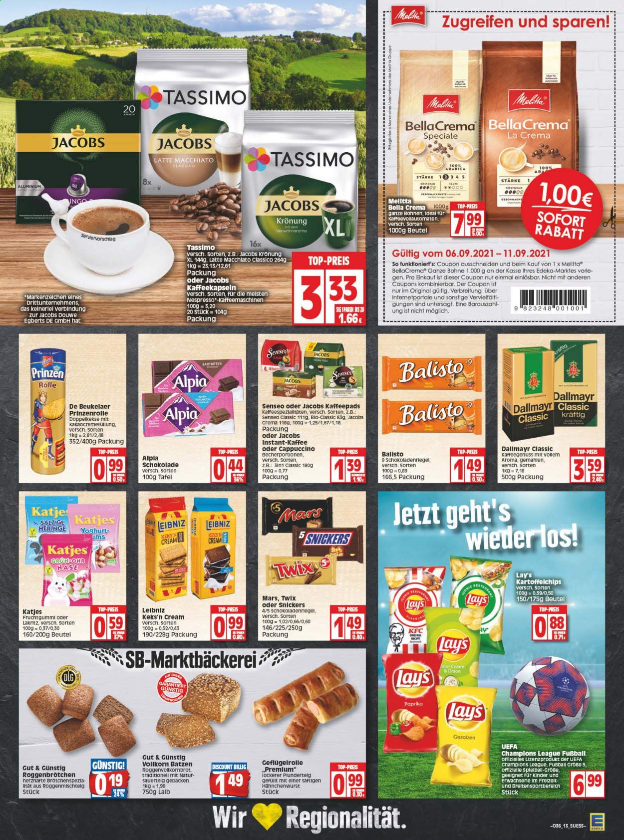 Edeka Prospekte  - 6.09.2021 - 11.09.2021. Seite 13