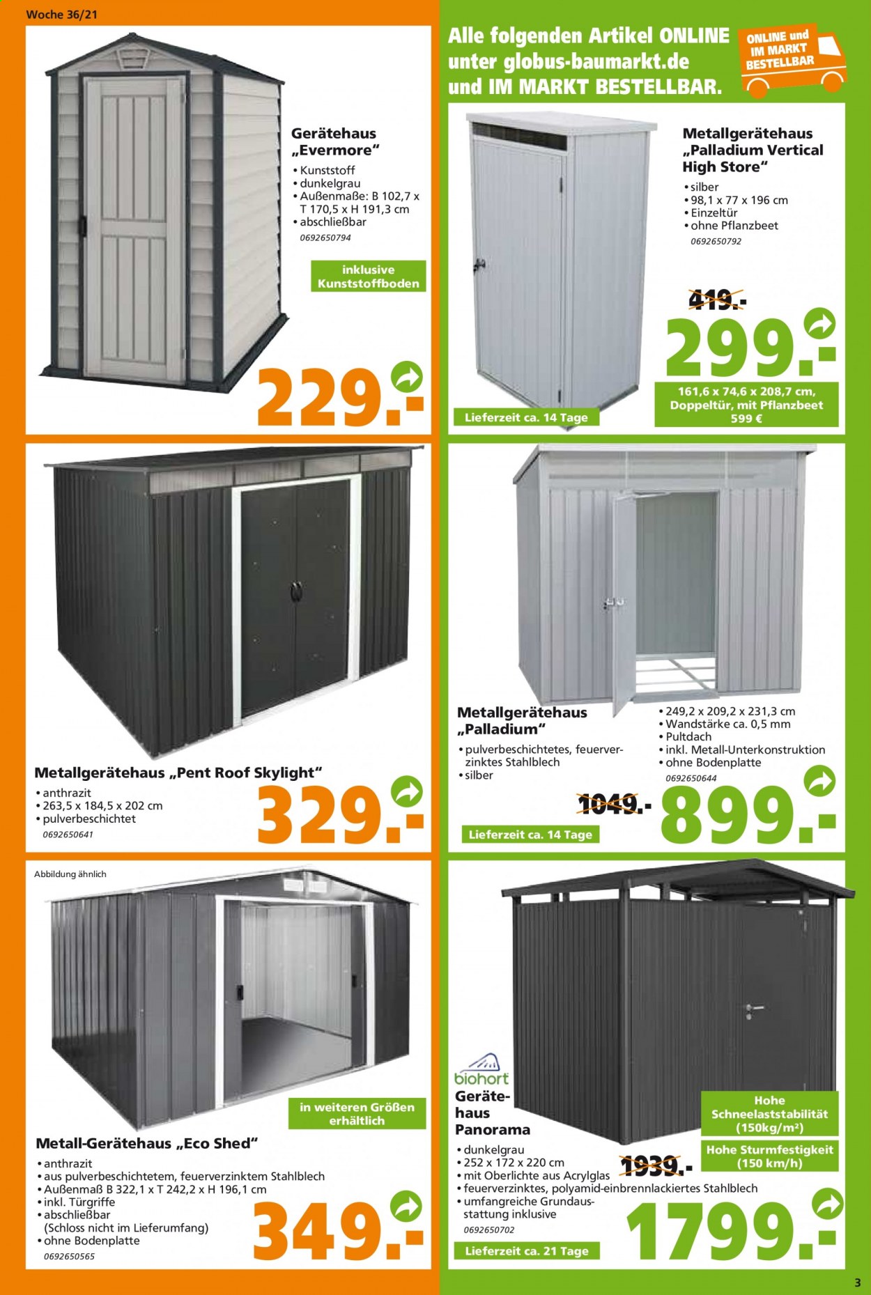 Globus Baumarkt Prospekte  - 6.09.2021 - 11.09.2021. Seite 3