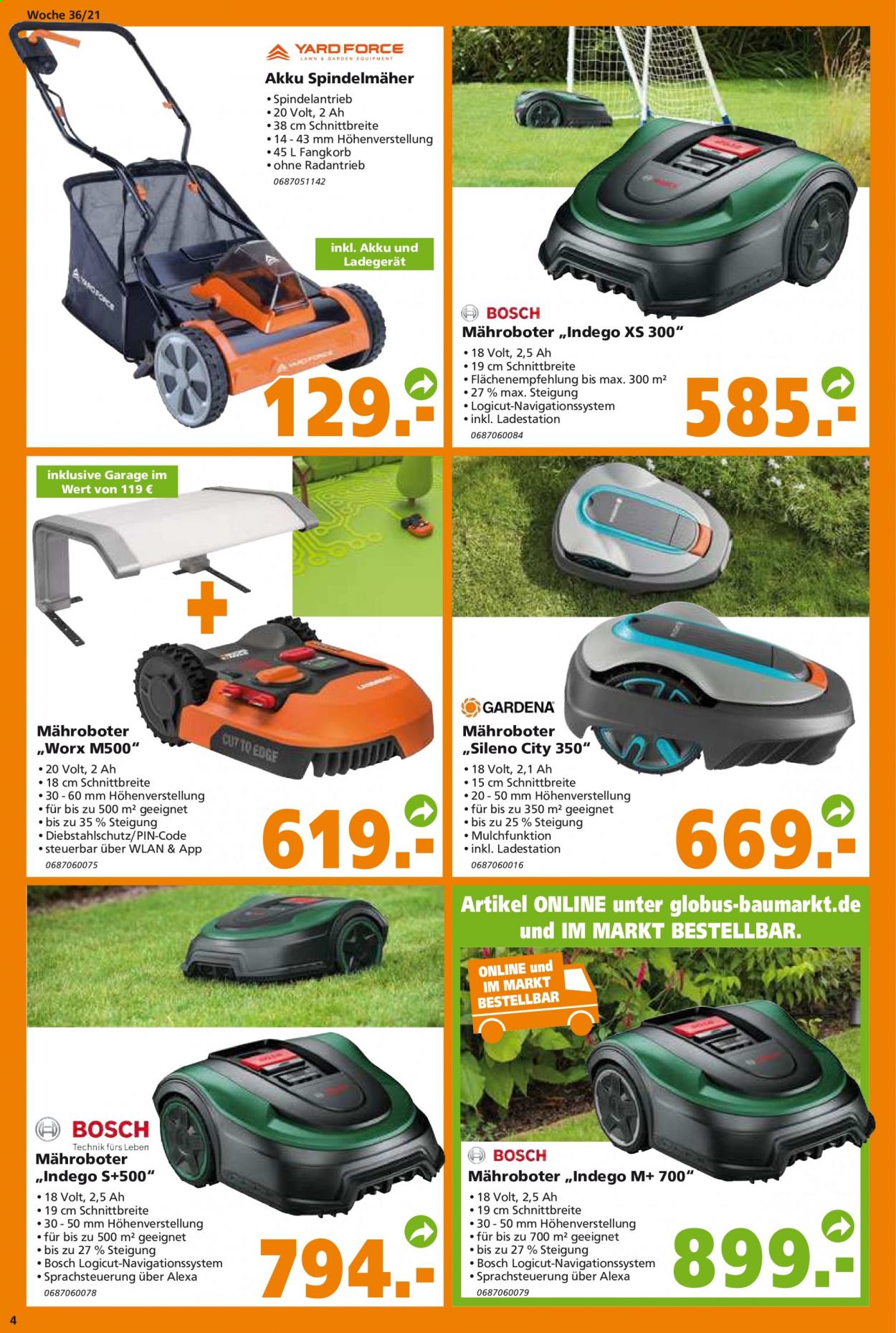 Globus Baumarkt Prospekte  - 6.09.2021 - 11.09.2021. Seite 4