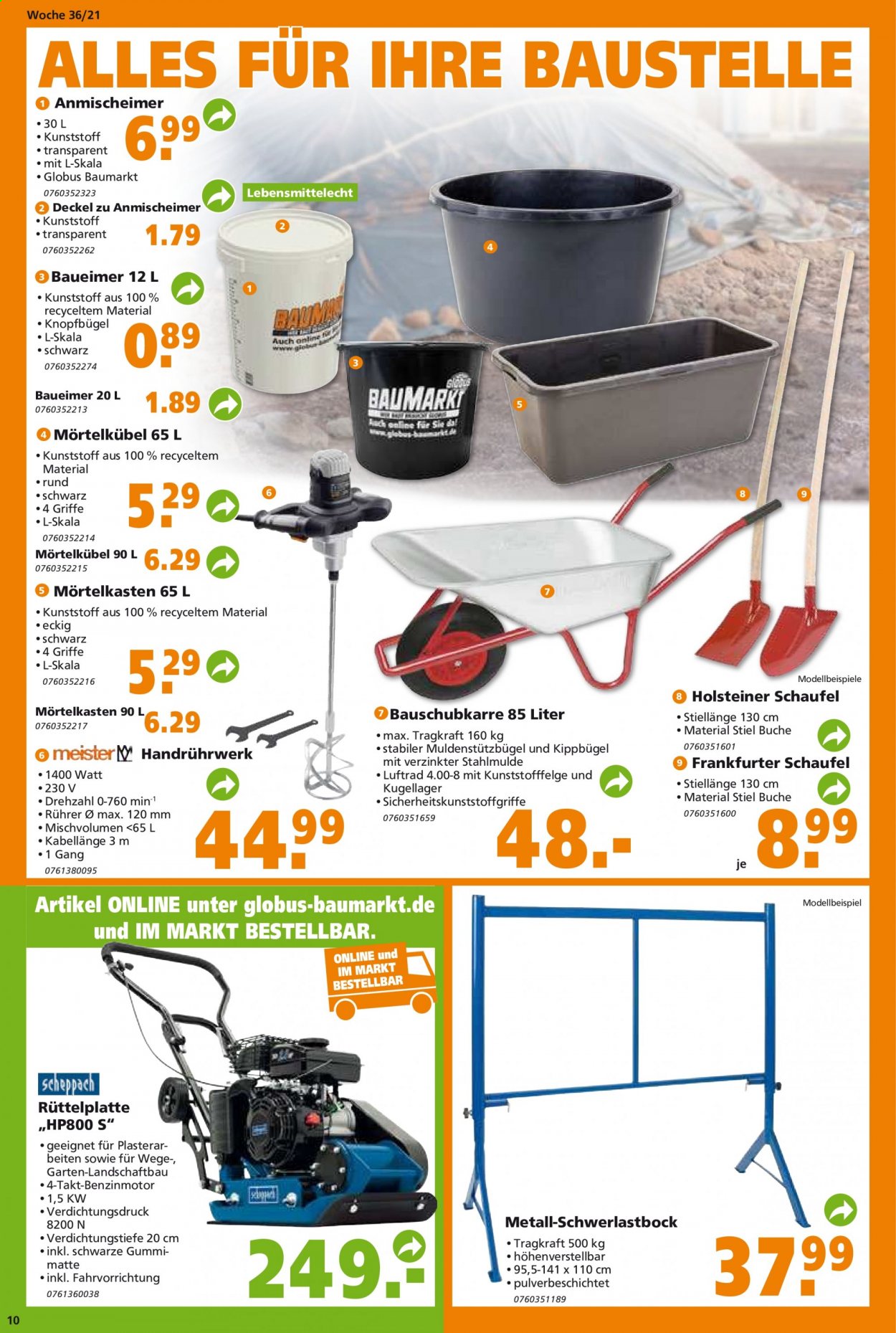Globus Baumarkt Prospekte  - 6.09.2021 - 11.09.2021. Seite 10