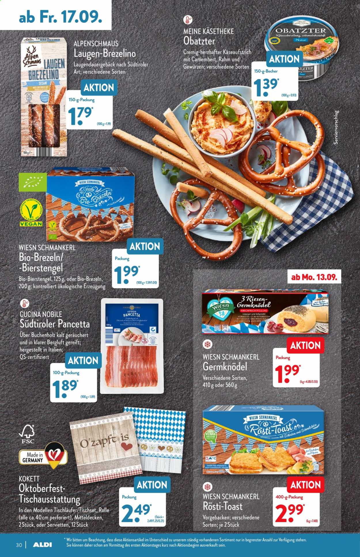ALDI Nord Prospekte  - 13.09.2021 - 18.09.2021. Seite 30
