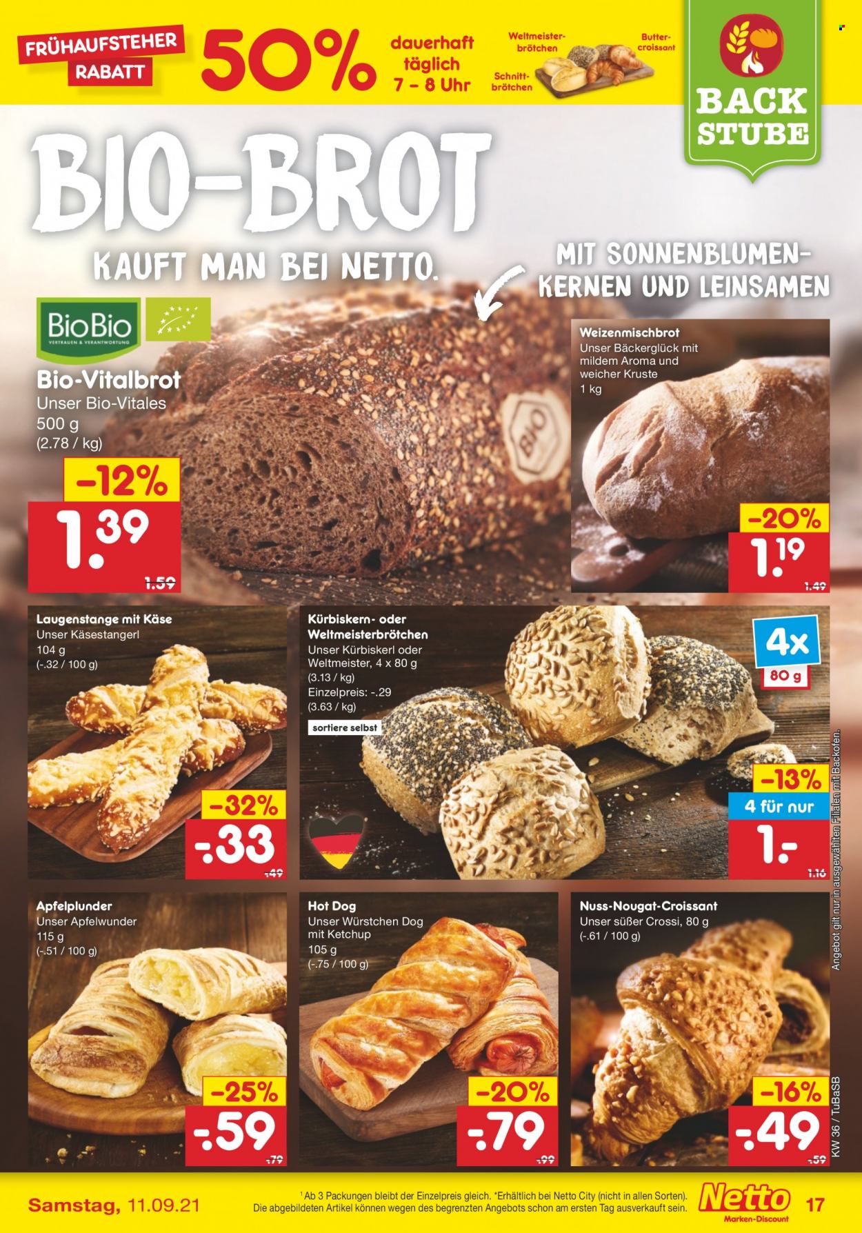 Netto Marken-Discount Prospekte  - 6.09.2021 - 11.09.2021. Seite 17