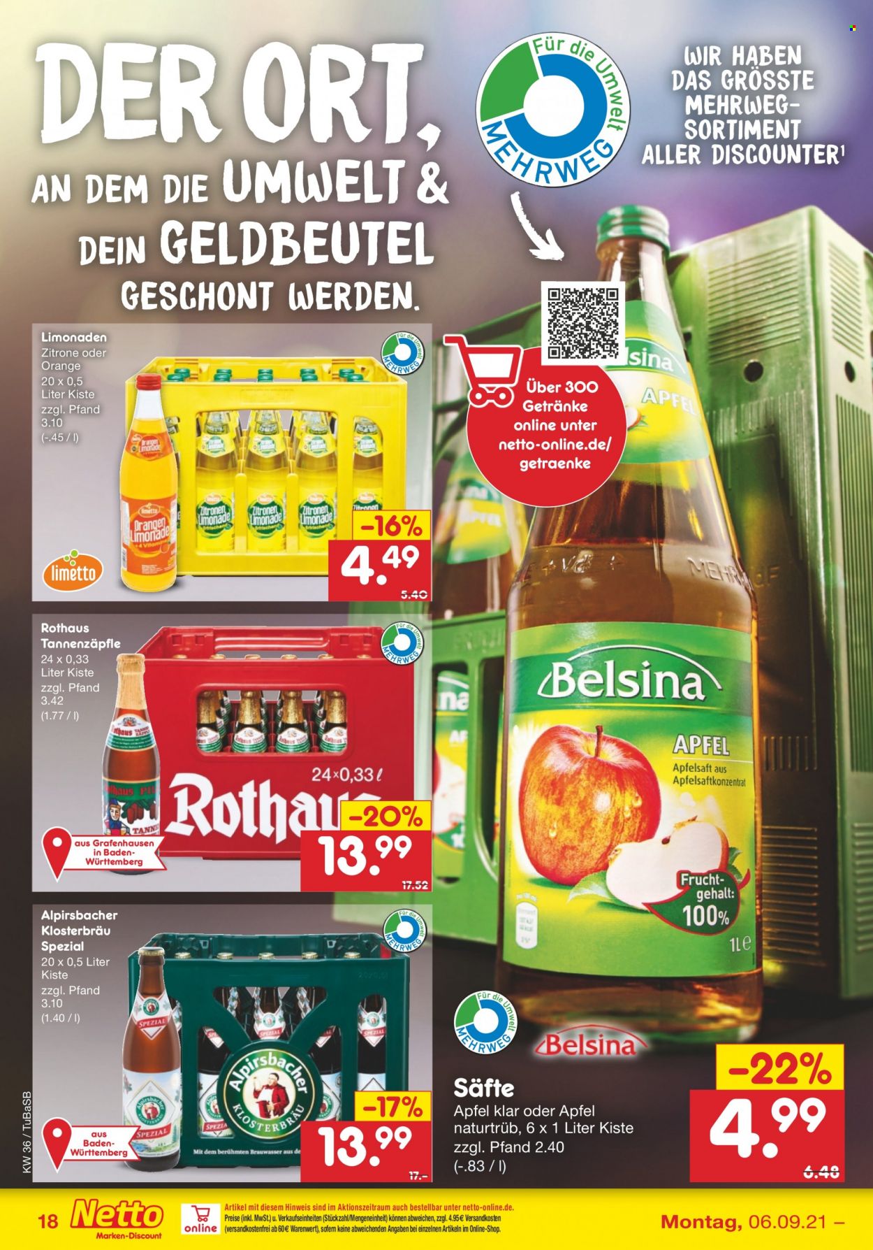 Netto Marken-Discount Prospekte  - 6.09.2021 - 11.09.2021. Seite 18