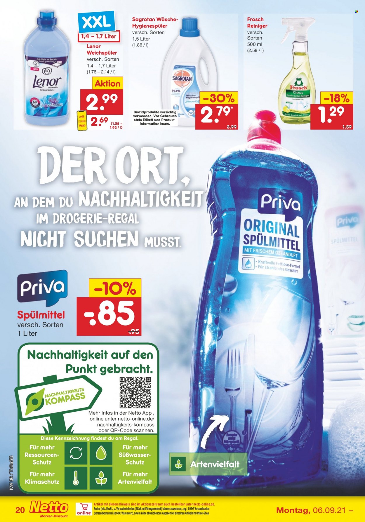 Netto Marken-Discount Prospekte  - 6.09.2021 - 11.09.2021. Seite 20