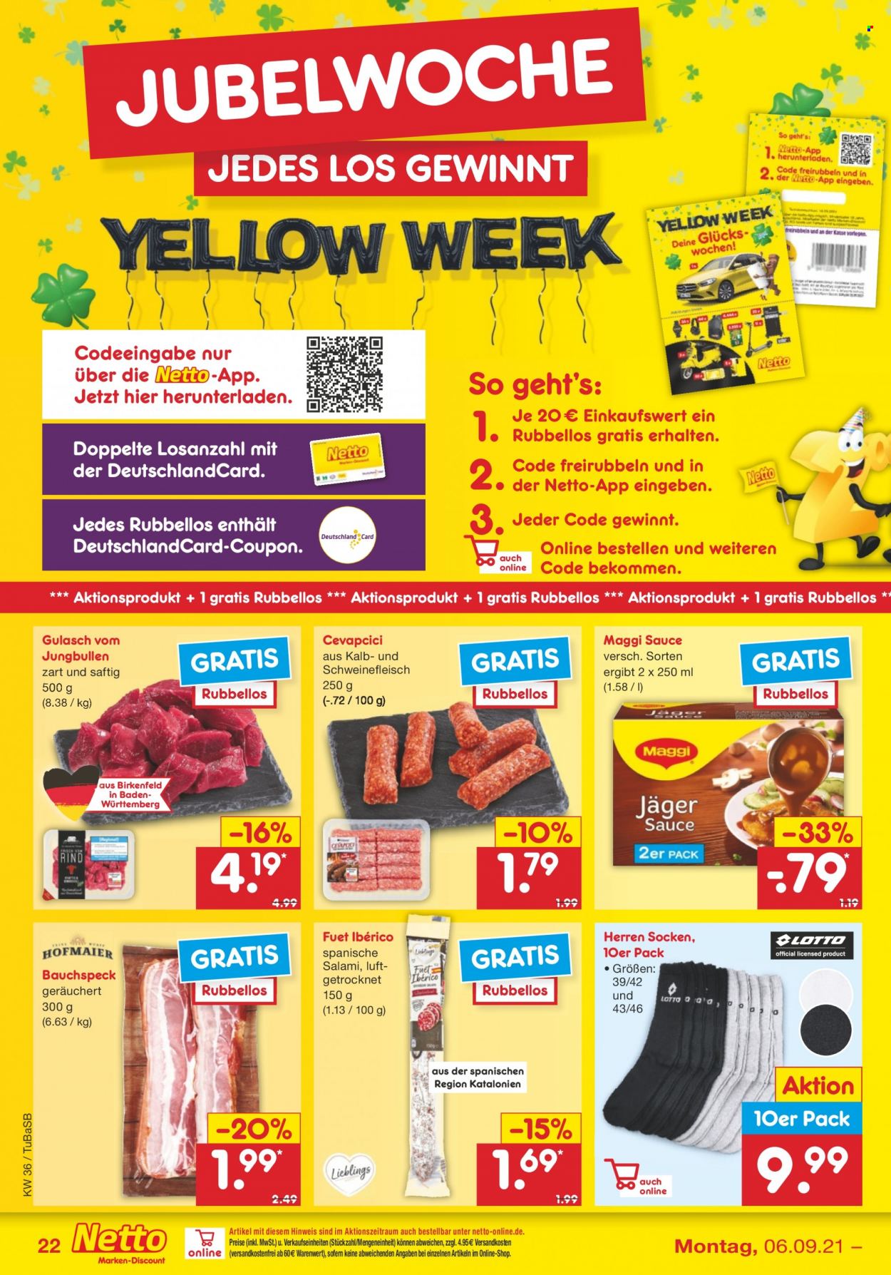 Netto Marken-Discount Prospekte  - 6.09.2021 - 11.09.2021. Seite 22