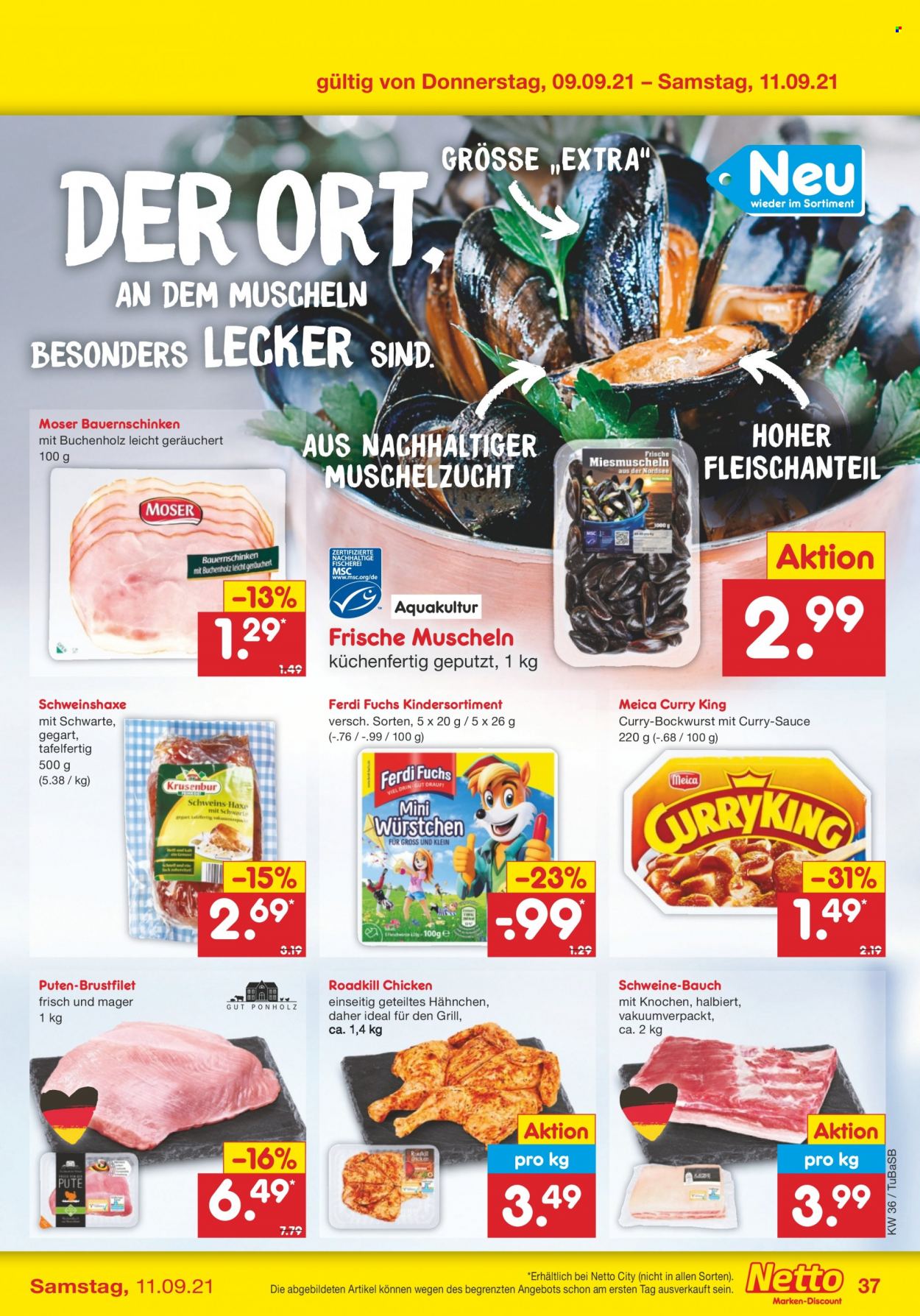 Netto Marken-Discount Prospekte  - 6.09.2021 - 11.09.2021. Seite 37