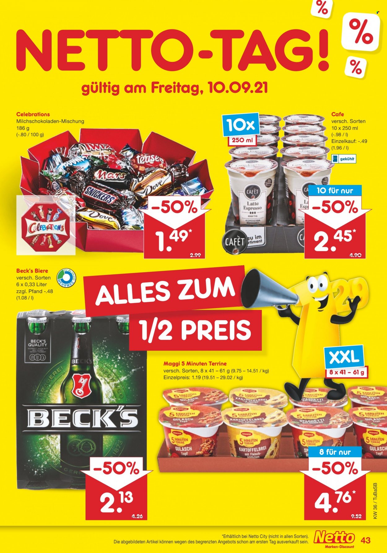 Netto Marken-Discount Prospekte  - 6.09.2021 - 11.09.2021. Seite 43
