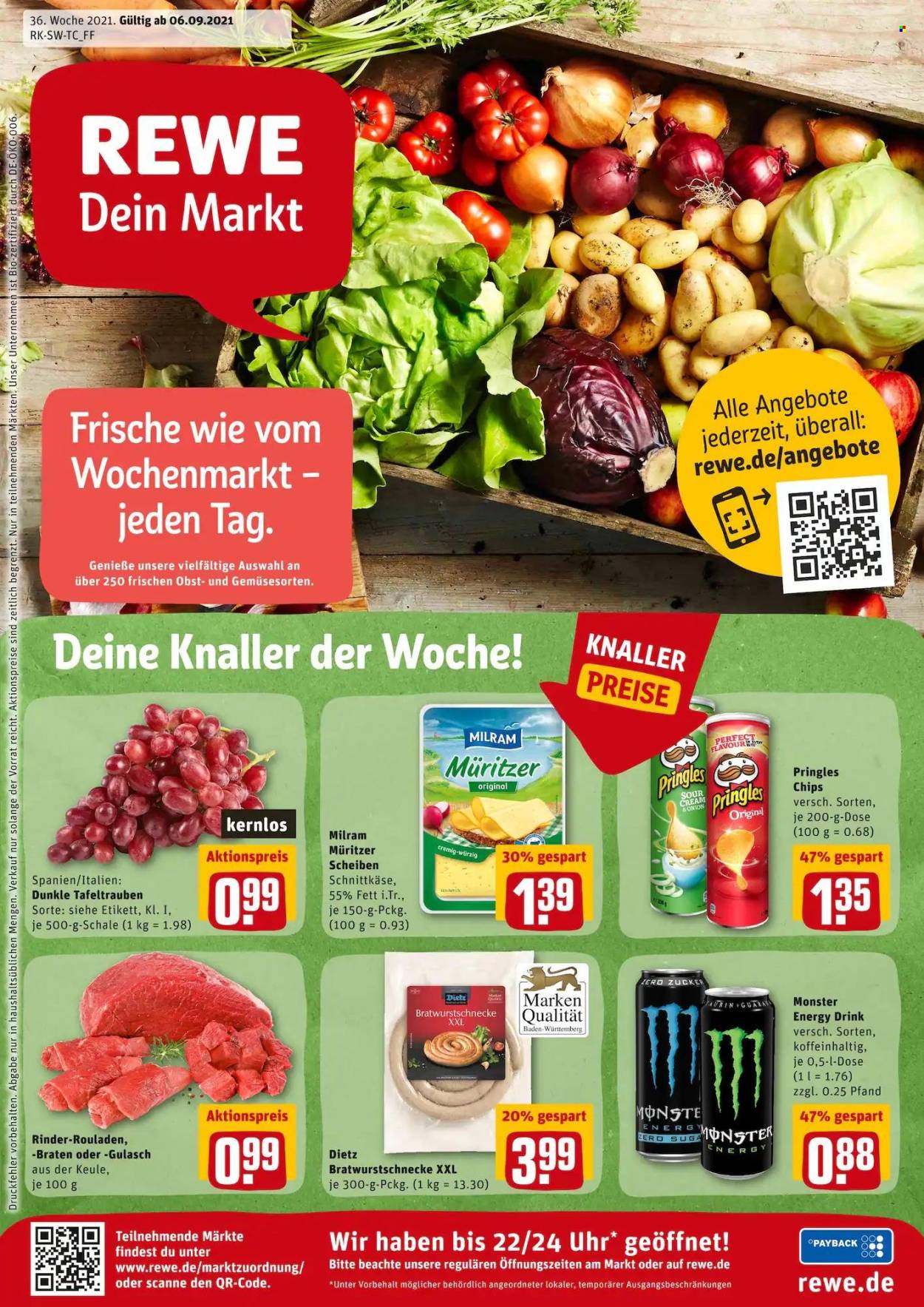 REWE Prospekte  - 6.09.2021 - 11.09.2021. Seite 1