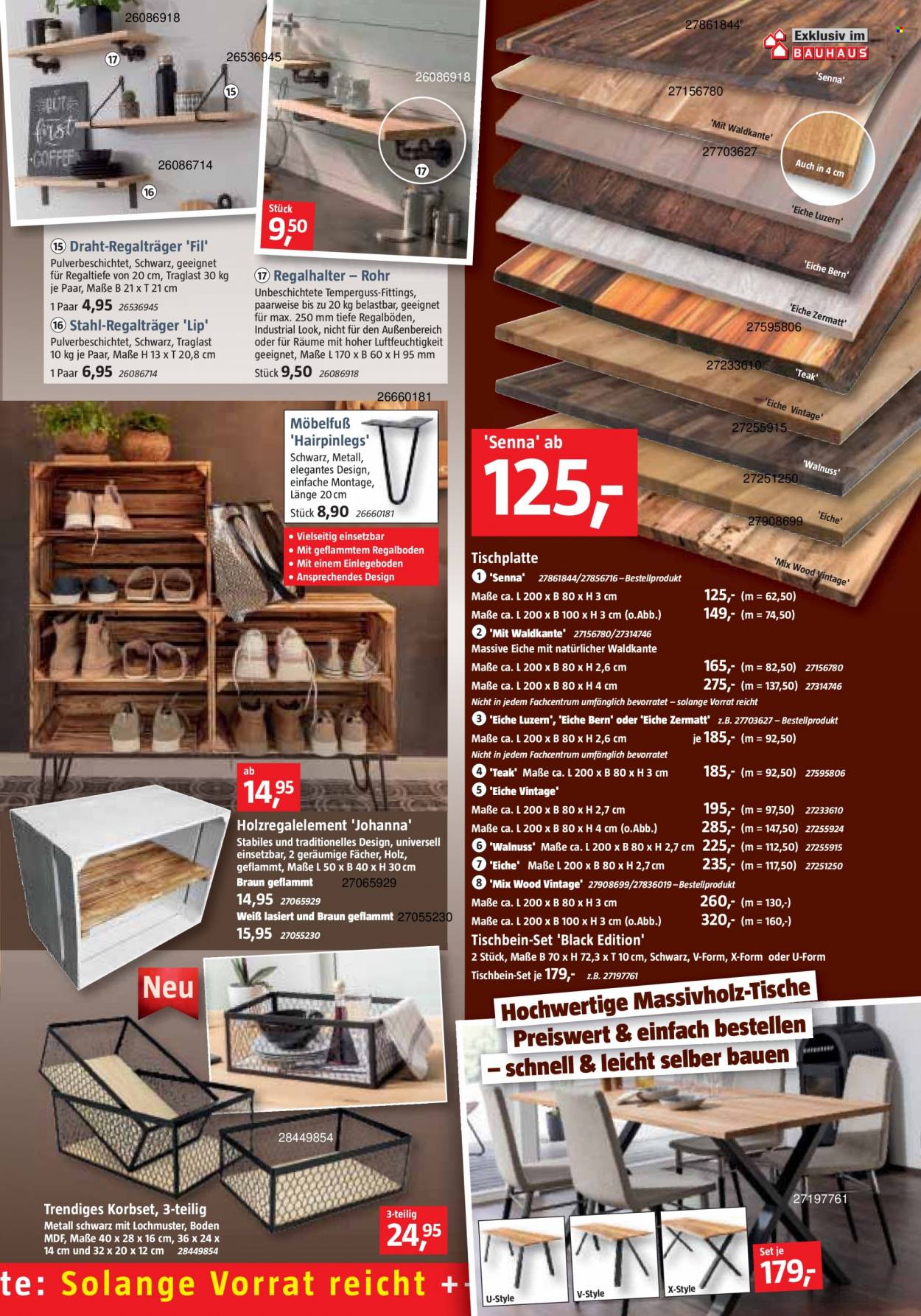 thumbnail - Prospekte Bauhaus - 4.09.2021 - 2.10.2021 - Produkte in Aktion - Braun, Holz, Draht. Seite 15.