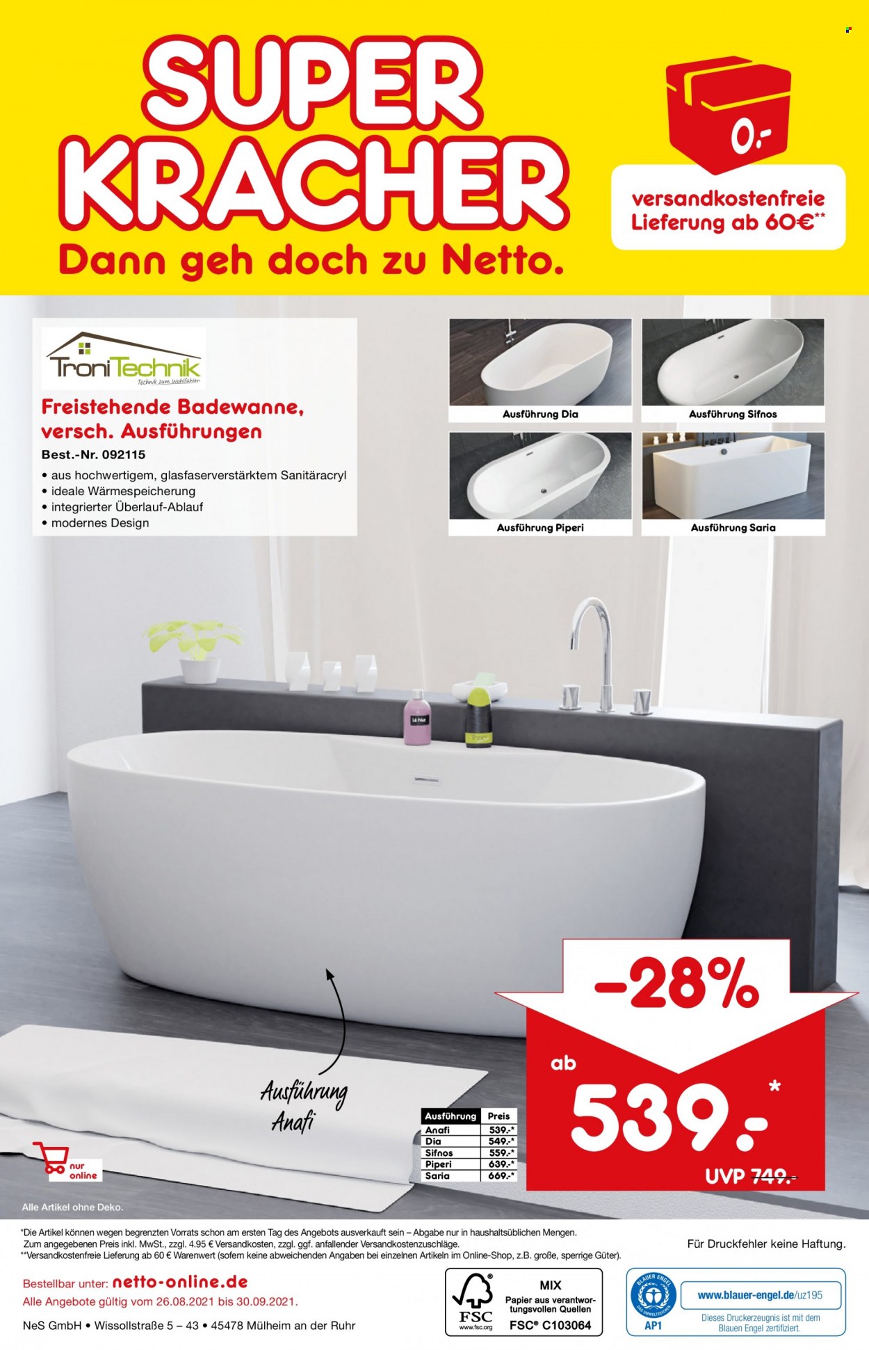 Netto Marken-Discount Prospekte  - 26.08.2021 - 30.09.2021. Seite 40