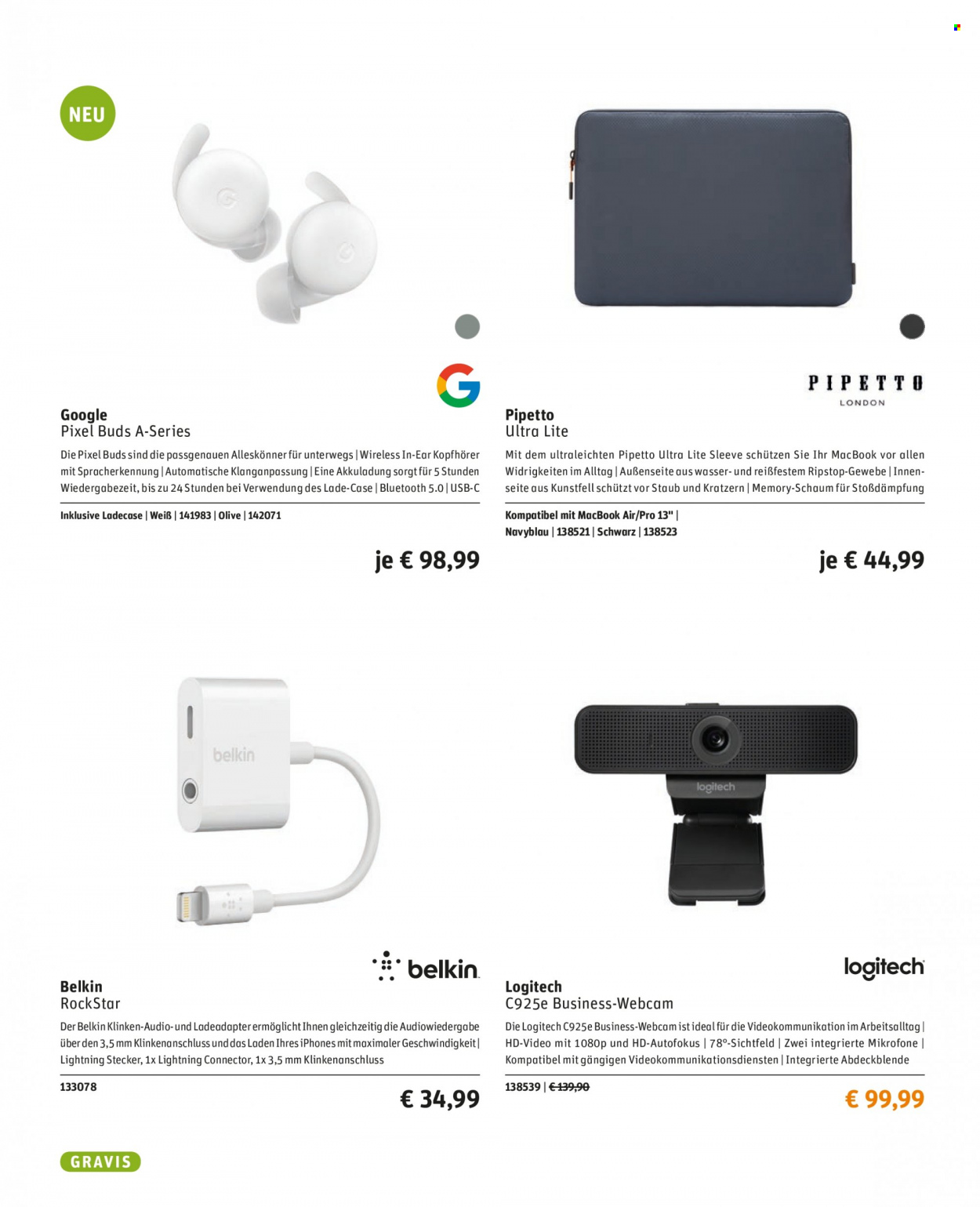 thumbnail - Prospekte GRAVIS - 1.09.2021 - 30.09.2021 - Produkte in Aktion - iPhone, MacBook, Logitech, In-Ear Kopfhörer, Kopfhörer. Seite 14.
