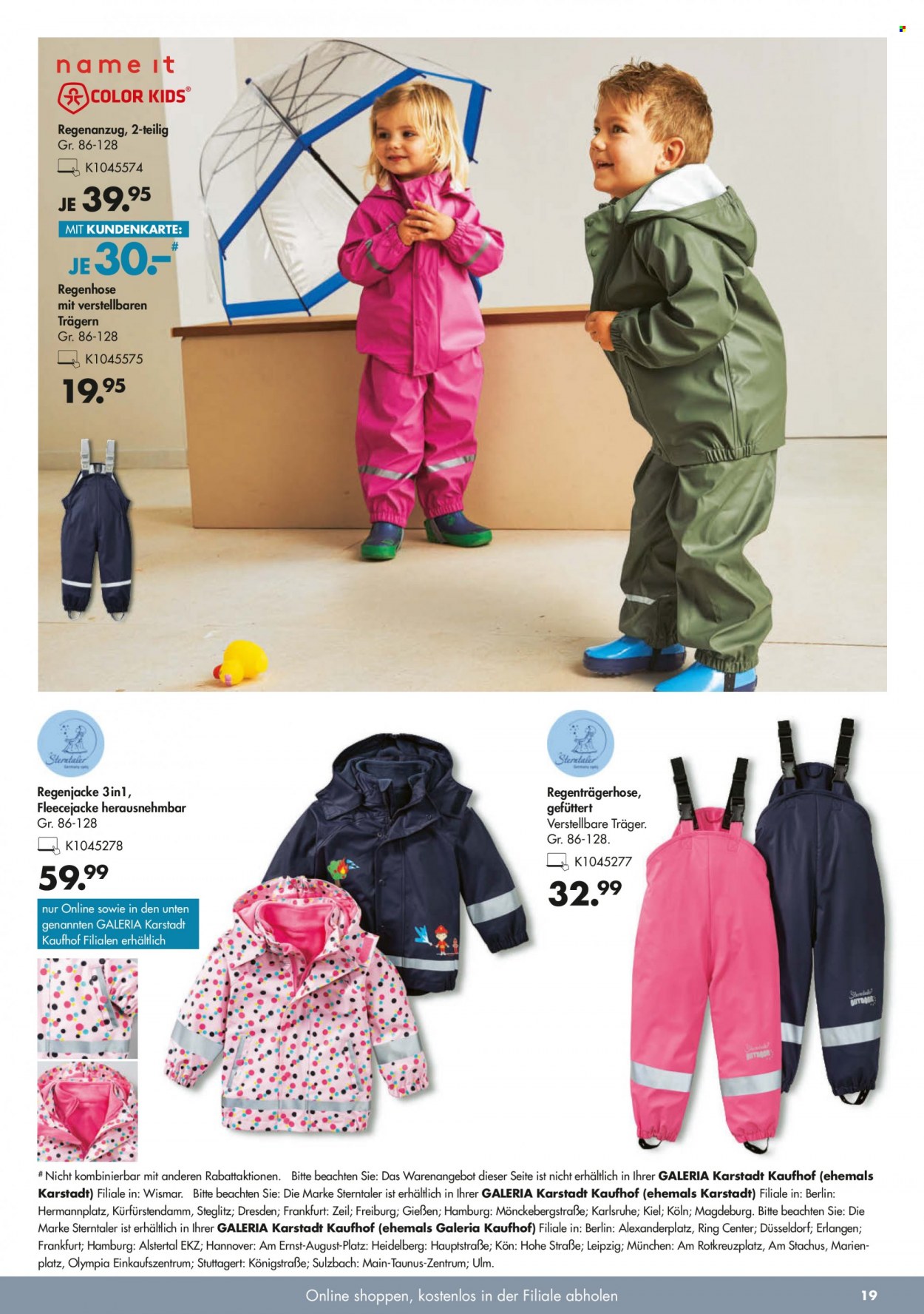 GALERIA Karstadt Kaufhof Prospekte  - 8.09.2021 - 14.09.2021. Seite 19