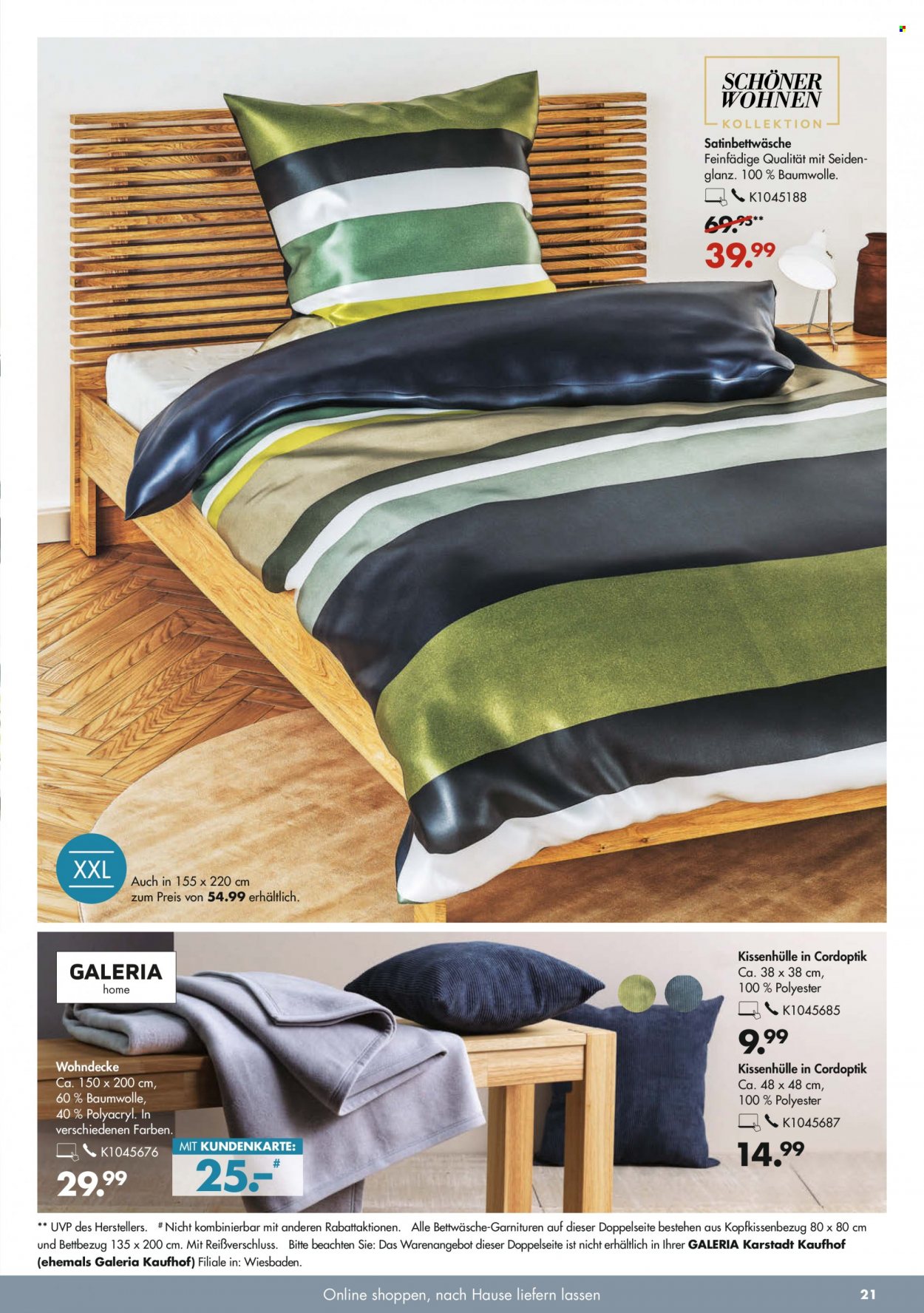 GALERIA Karstadt Kaufhof Prospekte  - 8.09.2021 - 14.09.2021. Seite 21