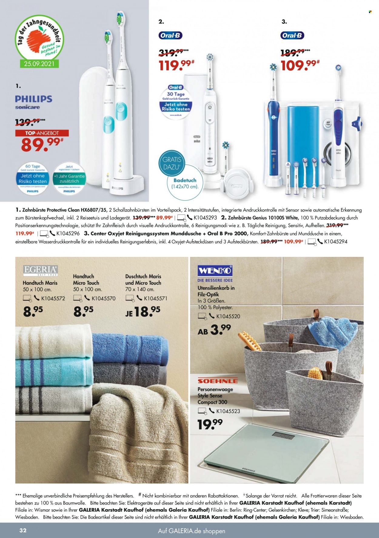 GALERIA Karstadt Kaufhof Prospekte  - 8.09.2021 - 14.09.2021. Seite 32