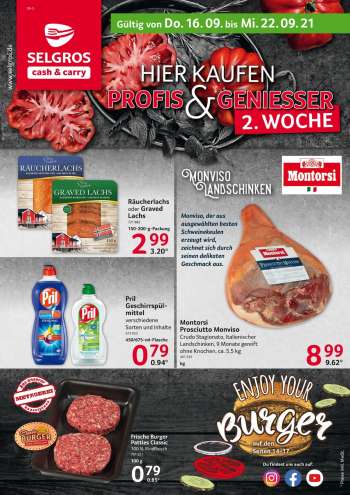 Prospekte Selgros - 16.9.2021 - 22.9.2021.