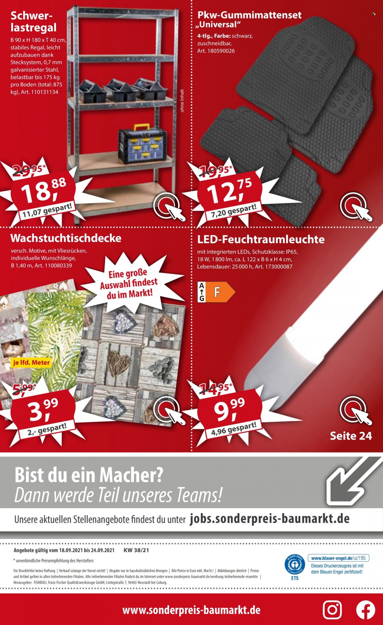 Sonderpreis-Baumarkt Prospekte  - 18.09.2021 - 24.09.2021. Seite 24